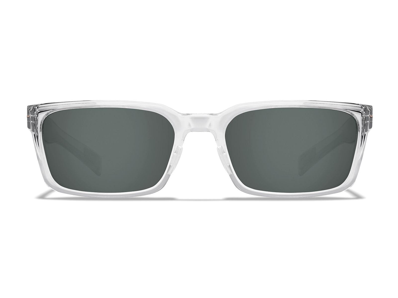 Roka Mayfield Sunglasses - Clear Frame - Dark Carbon (Polarized) Lens