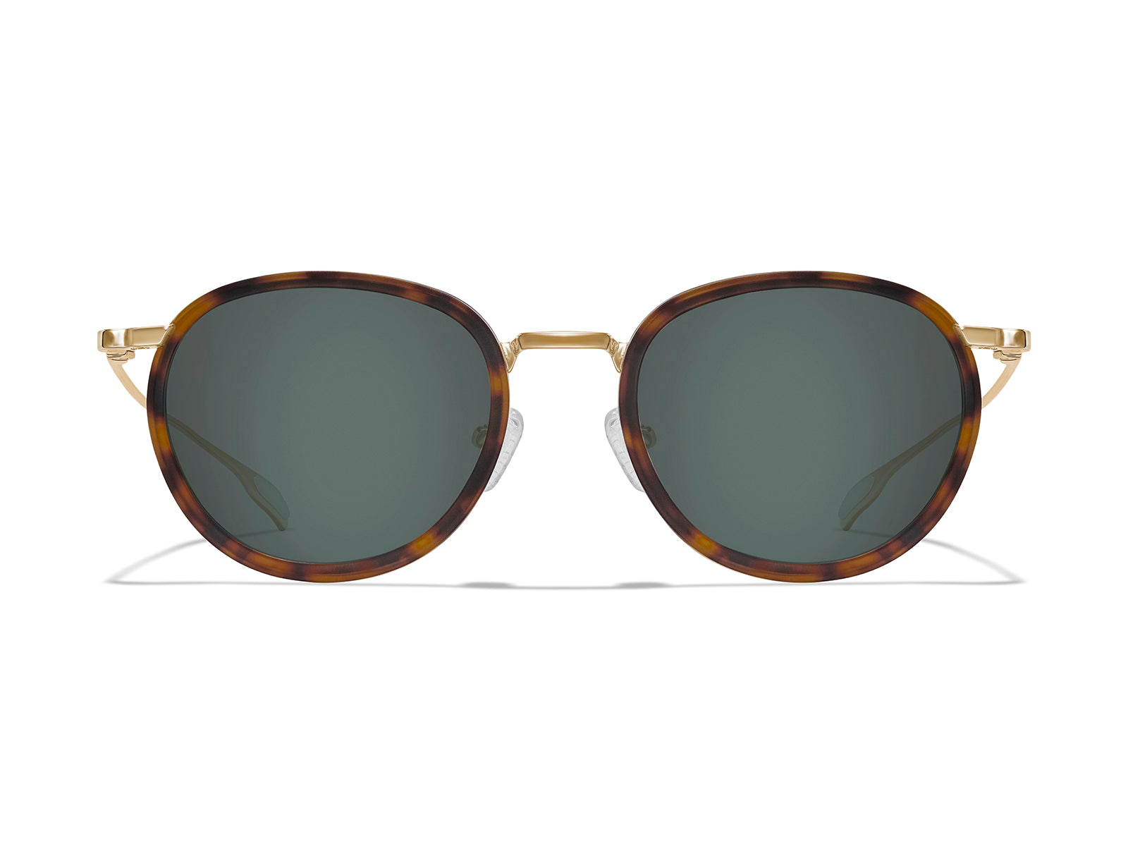 Roka Alto Fusion Sunglasses - Gold/Matte Tortoise Frame - Dark Carbon (Polarized) Lens