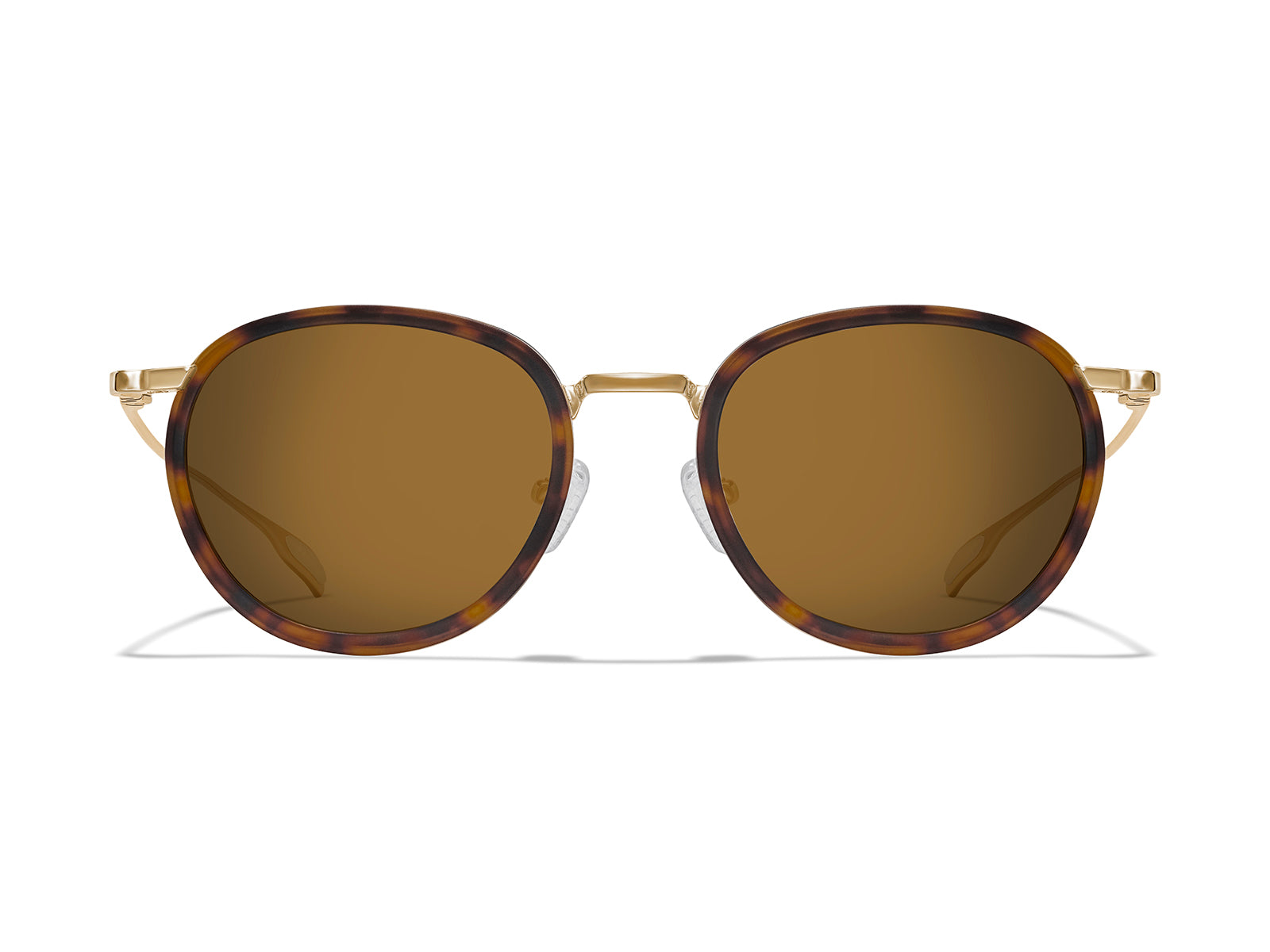 Roka Alto Fusion Sunglasses - Gold/Matte Tortoise Frame - Bronze (Polarized) Lens