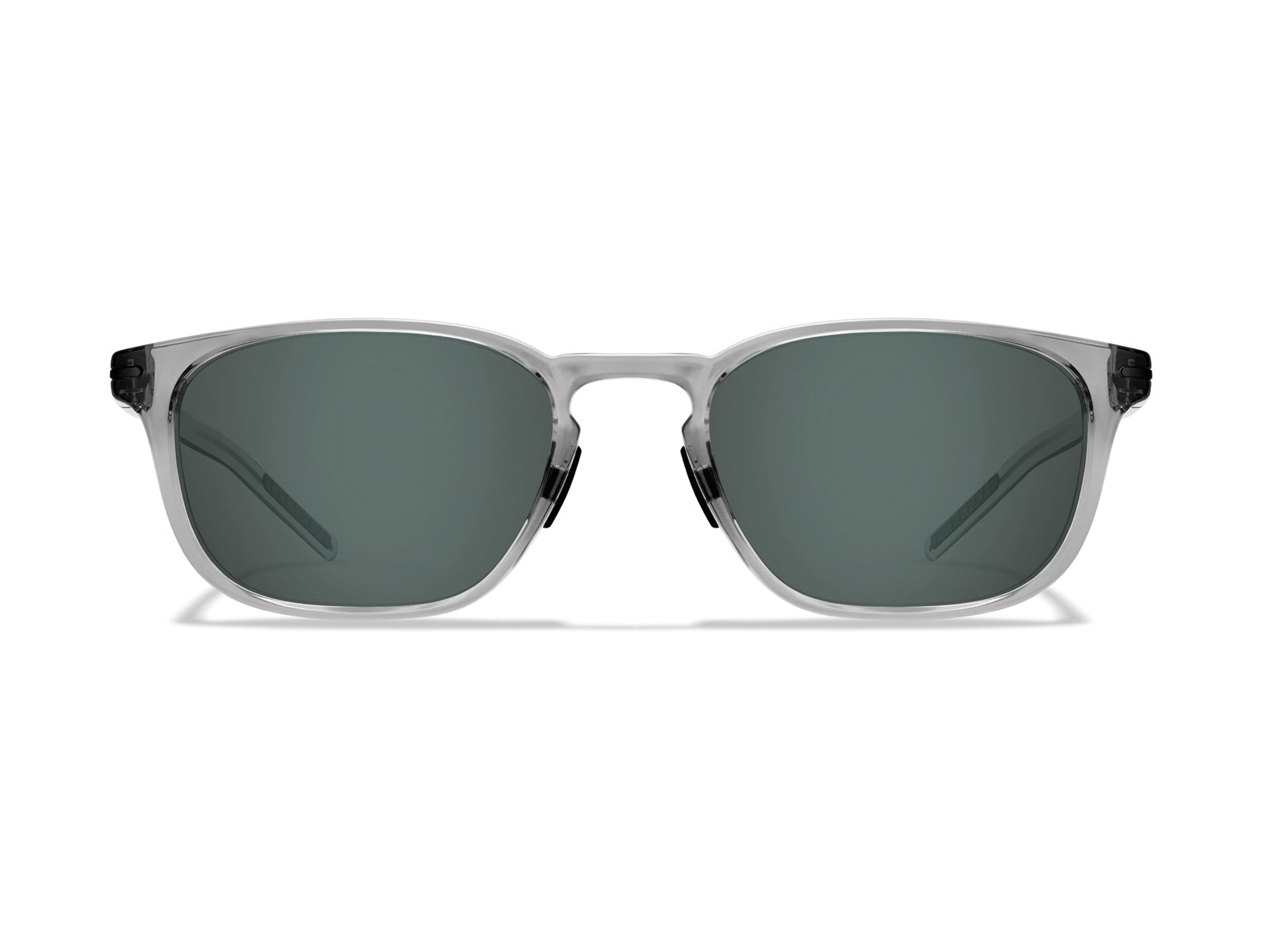Roka Cade 2.0 Sunglasses - Crystal Grey Frame - Dark Carbon (Polarized) Lens