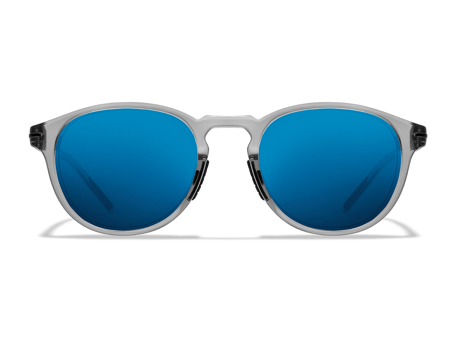 Roka Oslo 2.0 Sunglasses - Crystal Grey Frame - Glacier Mirror (Polarized) Lens
