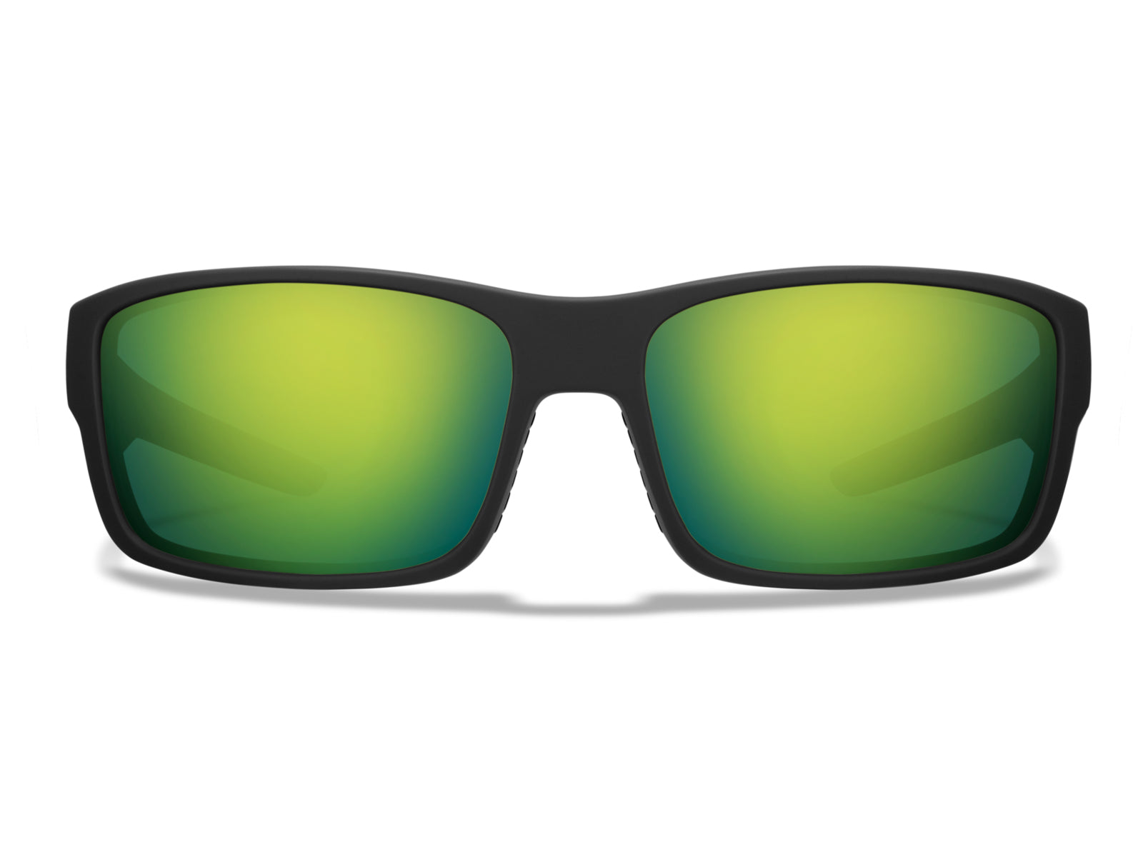 Roka AT-1 Sunglasses - Matte Black Frame - Green Mirror (Polarized) Lens