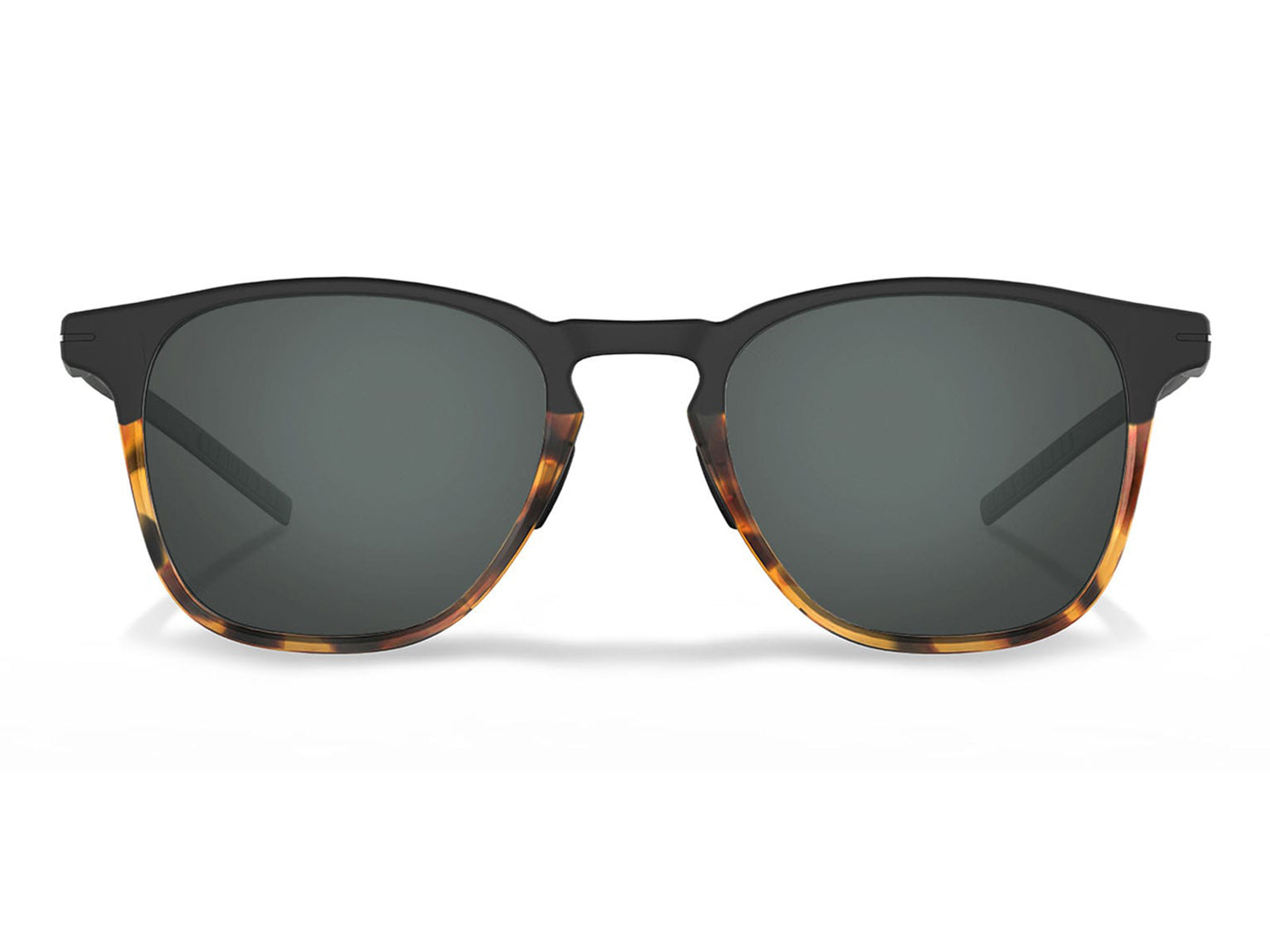 Roka Hunter Sunglasses - Black / Gold Tortoise Frame - Dark Carbon (Polarized) Lens