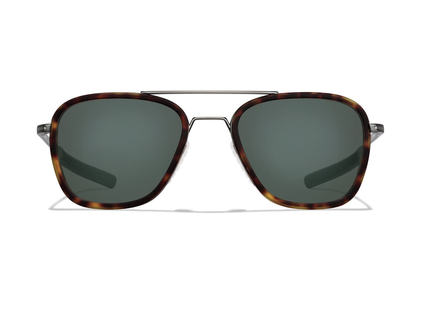 Roka Falcon Fusion Sunglasses - Gunmetal/Matte Tortoise Frame - Dark Carbon (Polarized) Lens