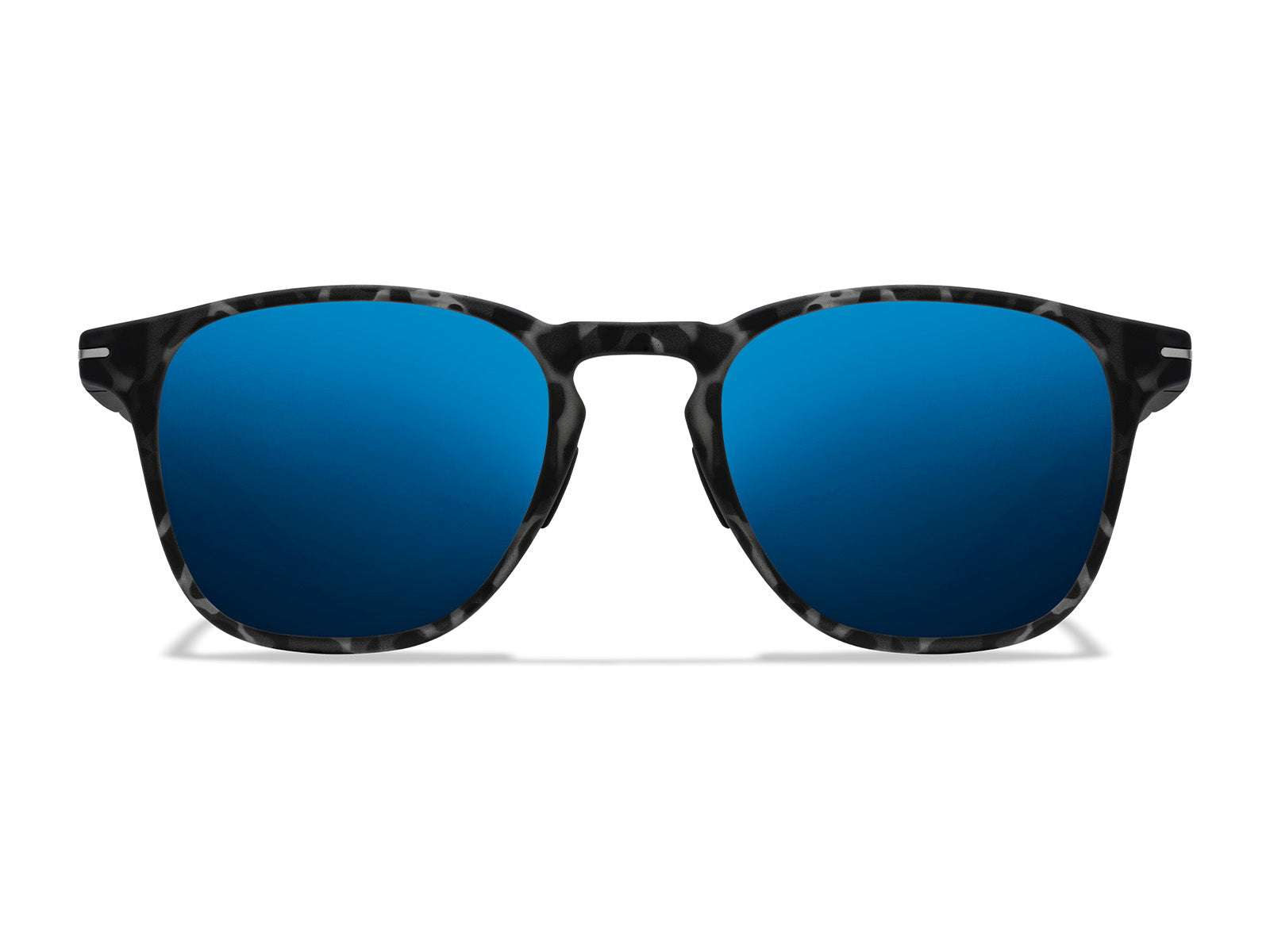 Roka Hunter 2.0 Sunglasses - Matte Black Tortoise Frame - Glacier Mirror (Polarized) Lens