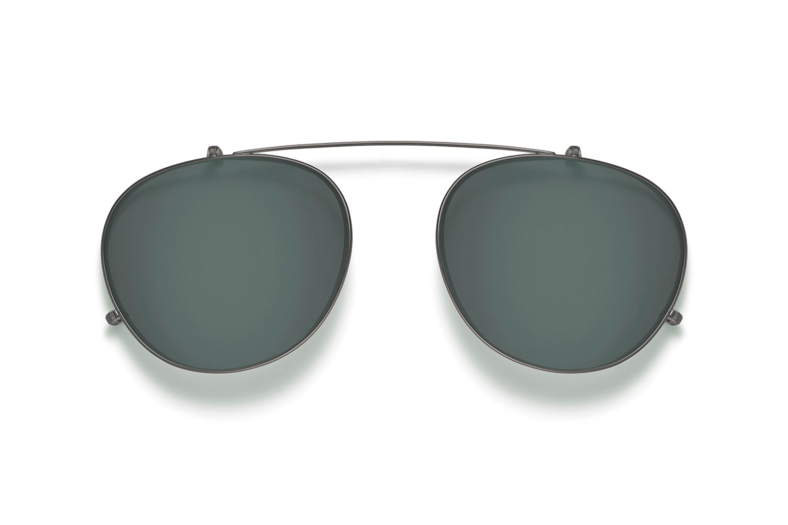 Roka Oslo Clip-Ons - Gunmetal Frame - Dark Carbon (Polarized) Lens