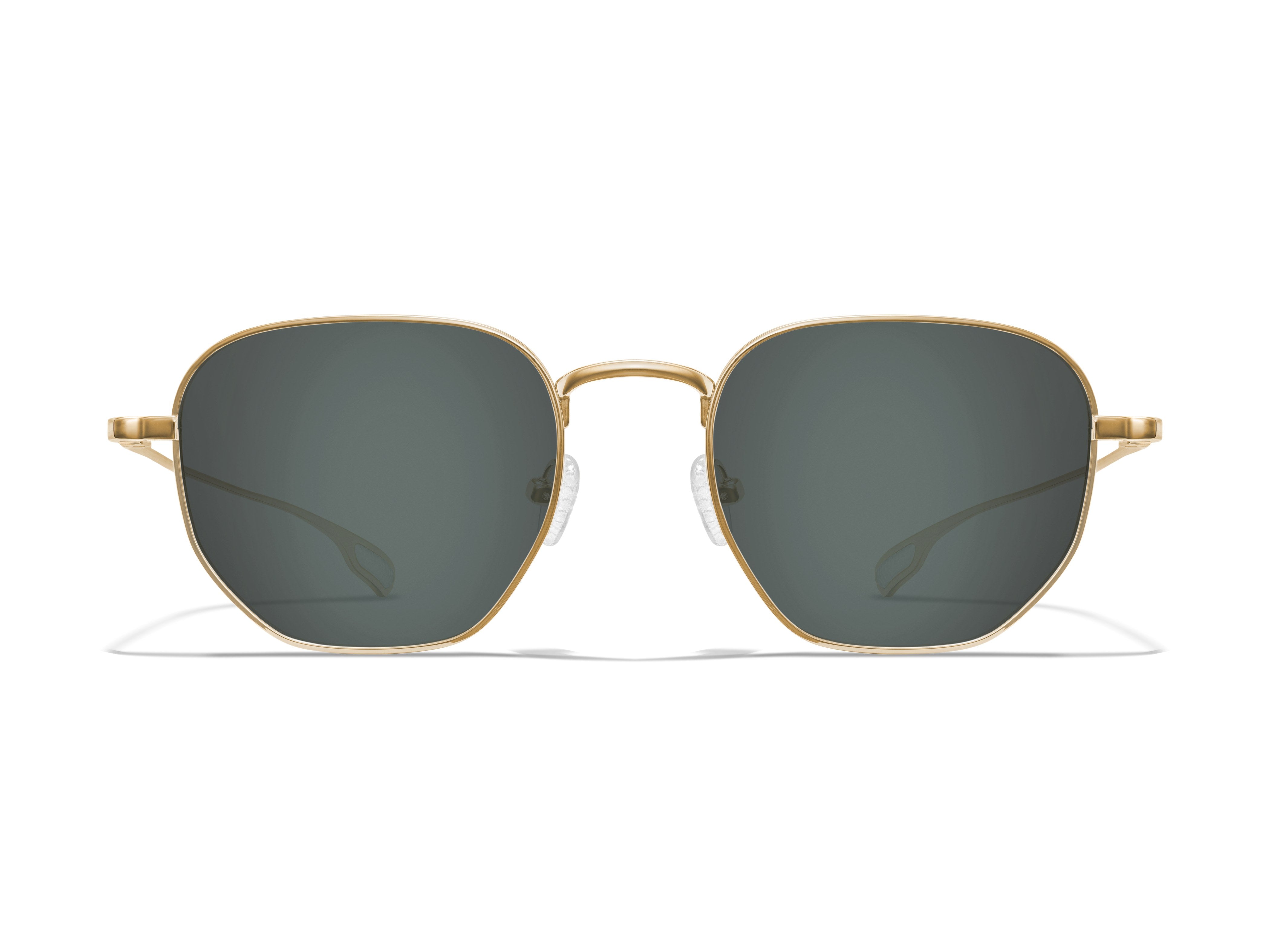 Roka Lyno Sunglasses - Gold Frame - Dark Carbon (Polarized) Lens