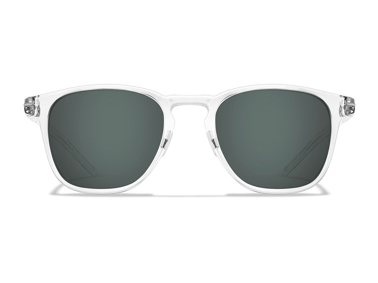 Roka Hunter 2.0 Sunglasses - Clear Frame - Dark Carbon (Polarized) Lens