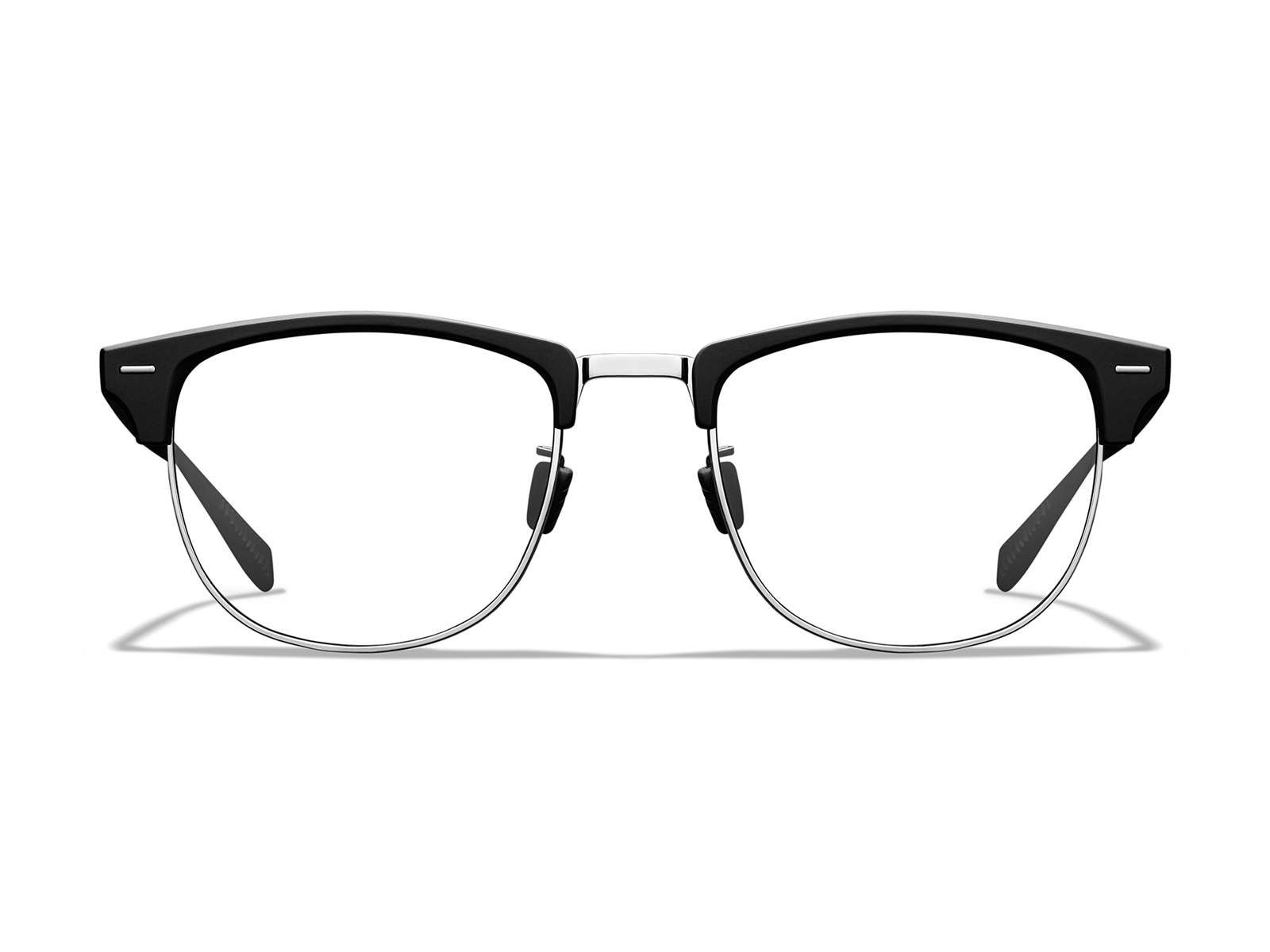 Roka Cambridge Eyeglasses - Matte Black/Silver