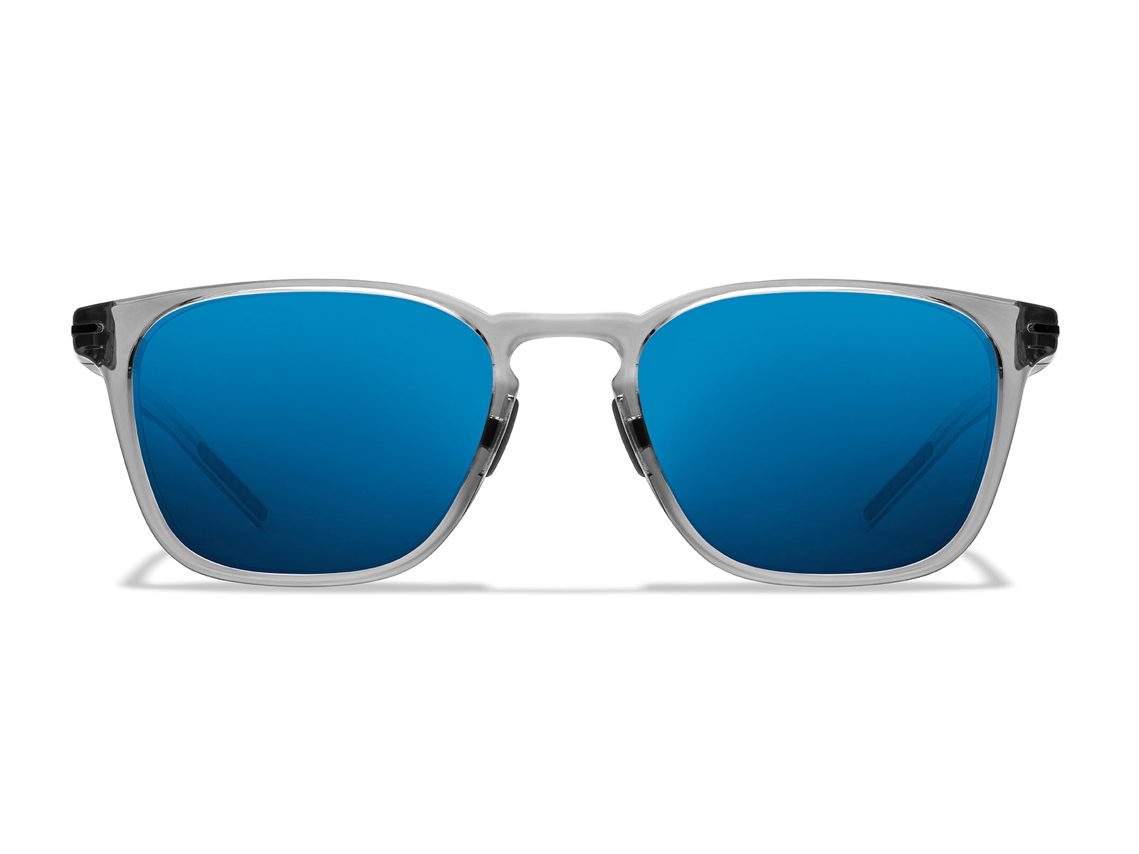 Roka Rory 2.0 Sunglasses - Crystal Grey Frame - Glacier Mirror (Polarized) Lens