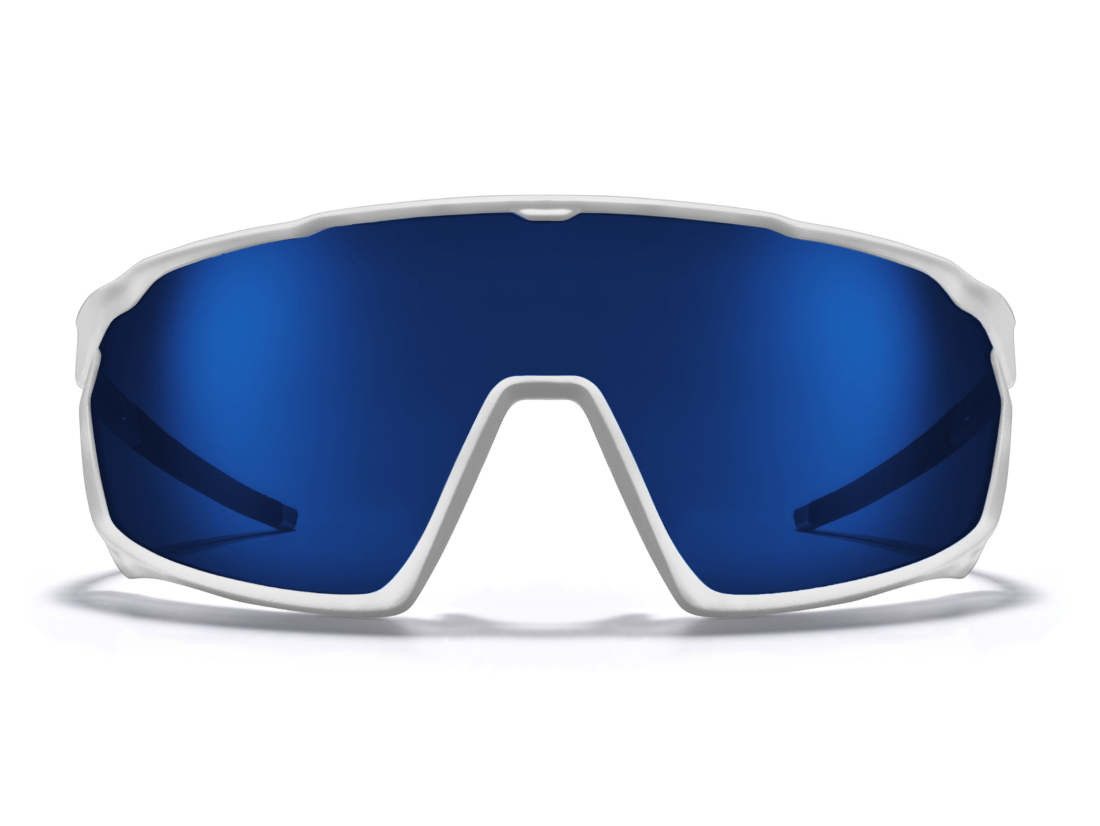 Roka CP-1x Sunglasses - Gloss White Frame - Dark Glacier Mirror Lens