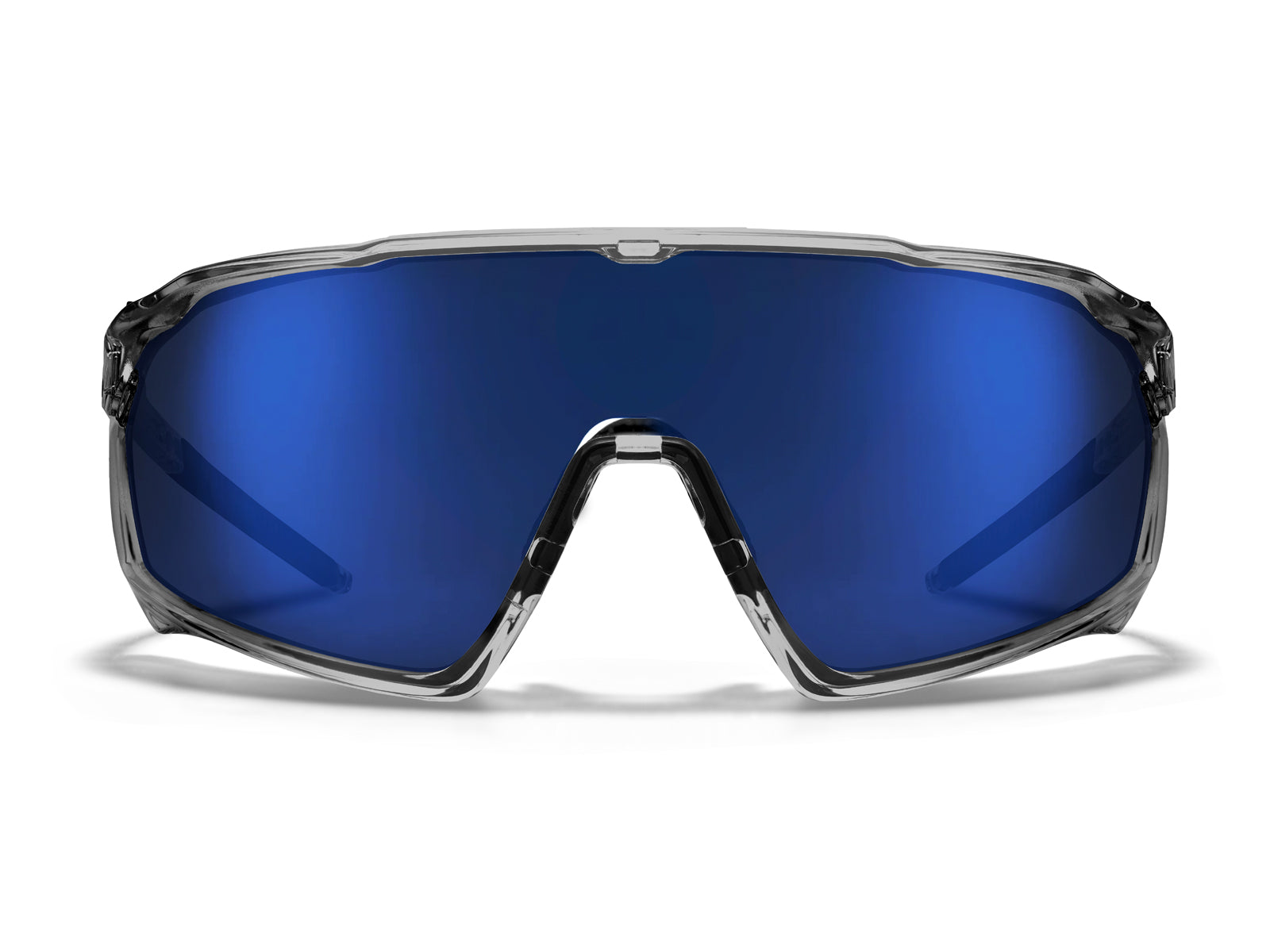 Roka CP-1x Sunglasses - Crystal Grey Frame - Dark Glacier Mirror Lens