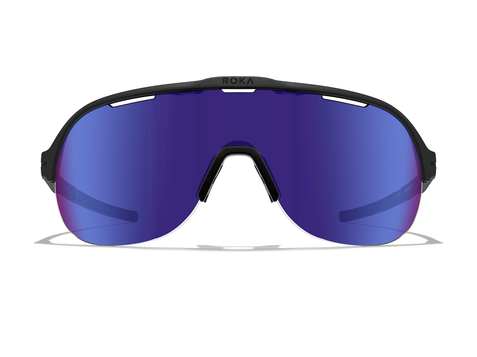 Roka San Remo AIR Sunglasses - Matte Black Frame - HC Fusion Mirror Lens