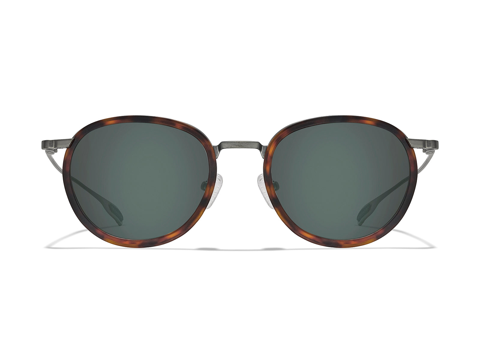 Roka Alto Fusion Sunglasses - Gunmetal/Matte Tortoise Frame - Dark Carbon (Polarized) Lens