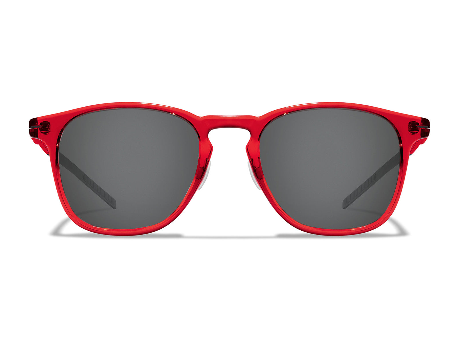 Roka Hunter Sunglasses - Full Red Frame - Dark Carbon (Polarized) Lens