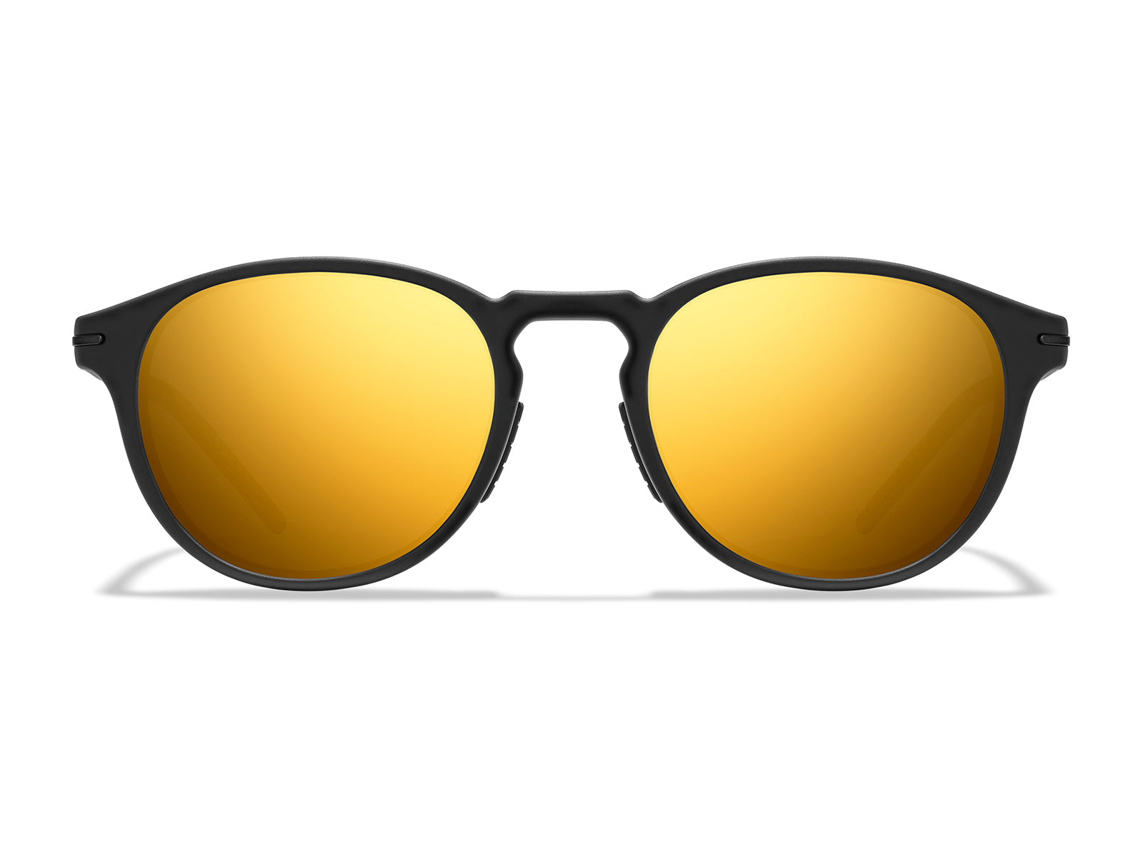 Roka Oslo 2.0 Sunglasses - Matte Black Frame - Gold Mirror (Polarized) Lens