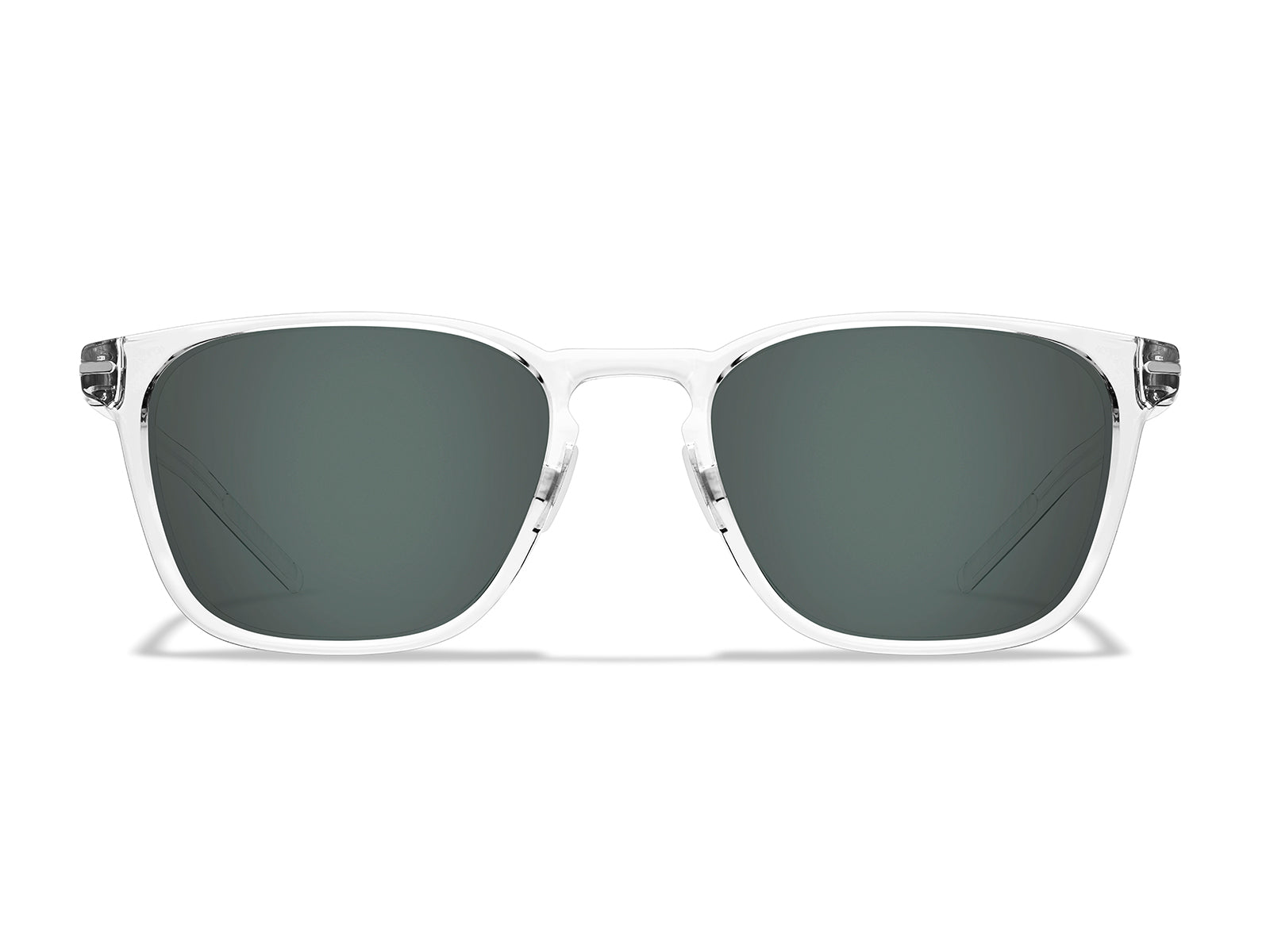 Roka Rory 2.0 Sunglasses - Clear Frame - Dark Carbon (Polarized) Lens