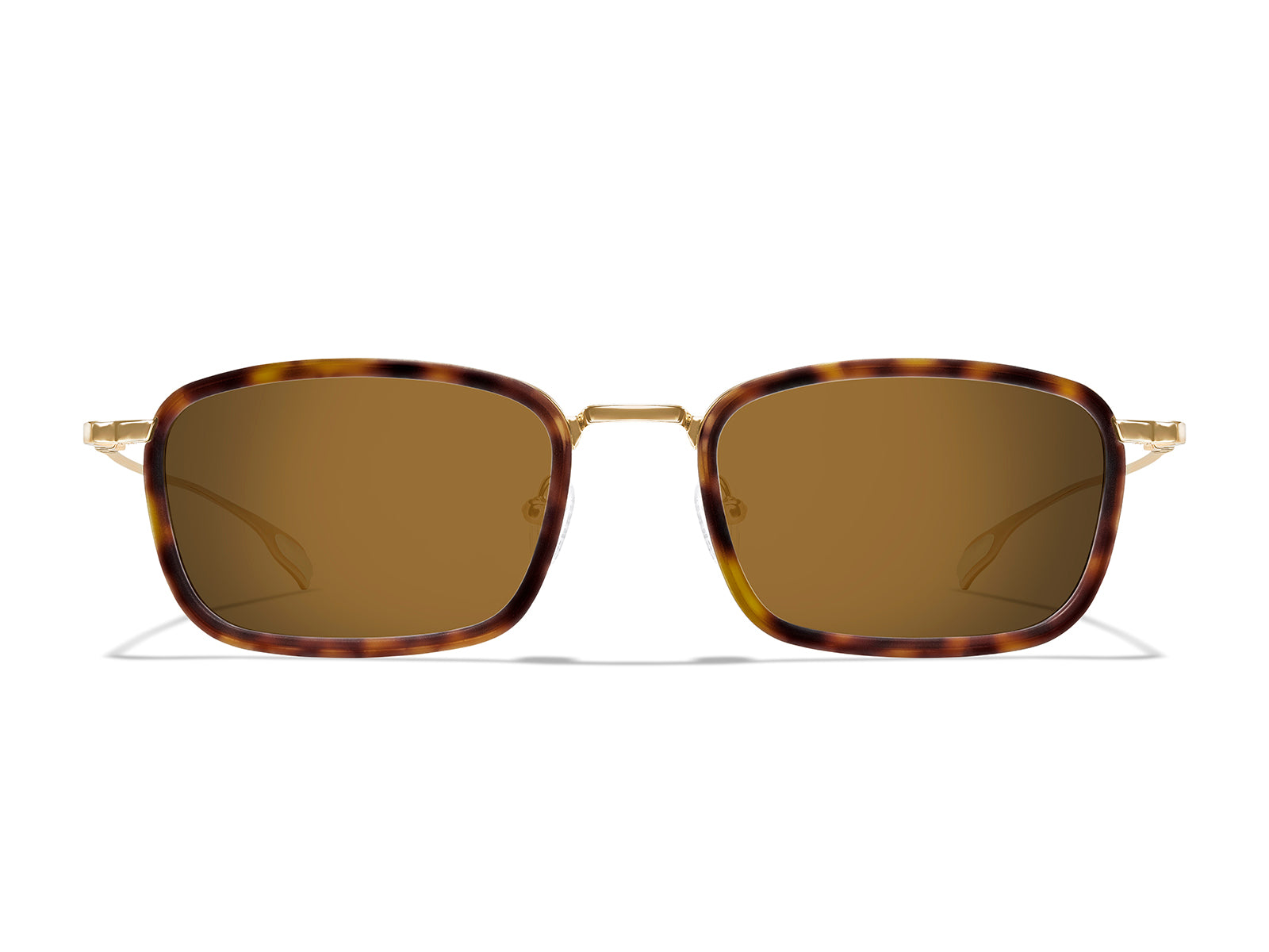 Roka Latus Fusion Sunglasses - Gold/Matte Tortoise Frame - Bronze (Polarized) Lens