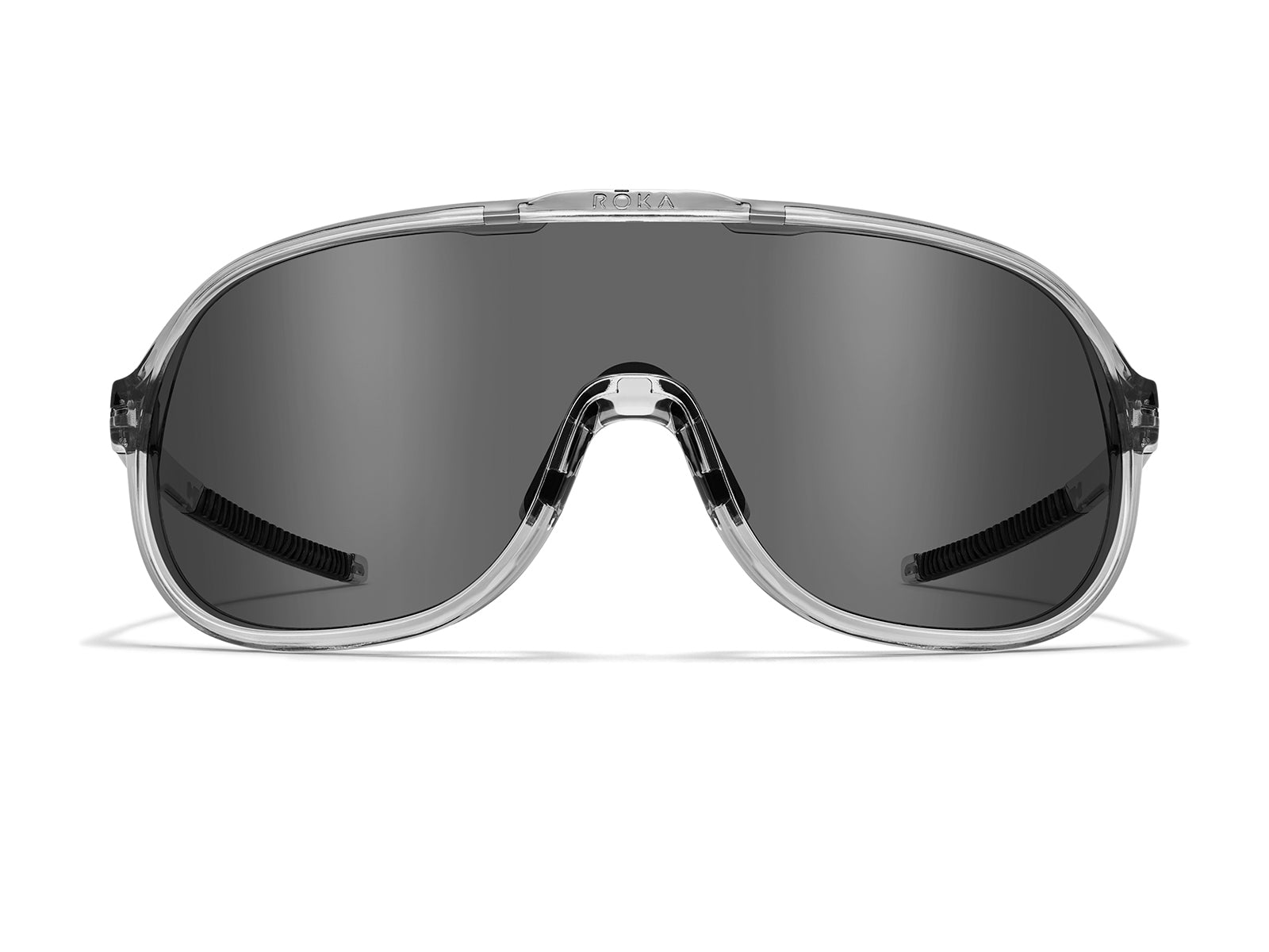 Roka San Remo Sunglasses - Crystal Grey Frame - Dark Carbon Lens