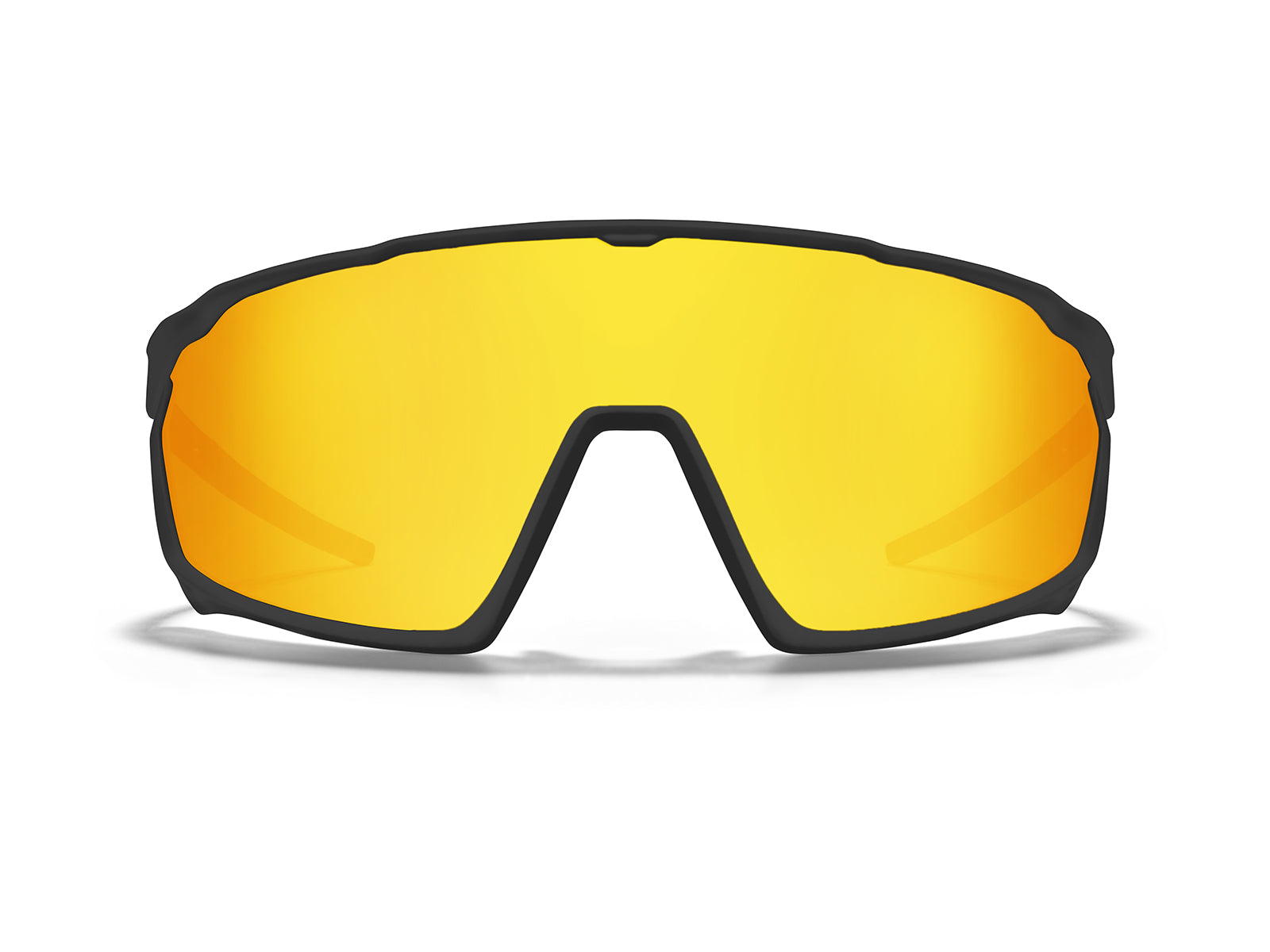 Roka CP-1x Sunglasses - Matte Black Frame - Gold Mirror Lens