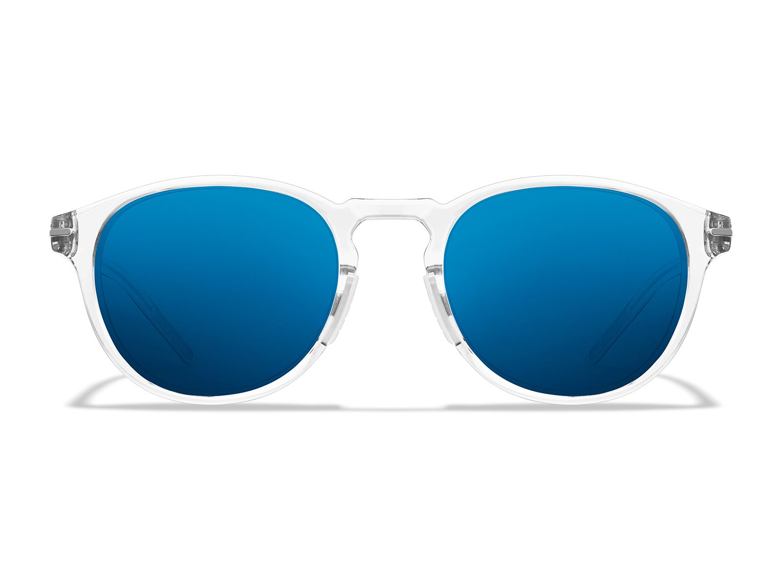 Roka Oslo 2.0 Sunglasses - Clear Frame - Glacier Mirror (Polarized) Lens