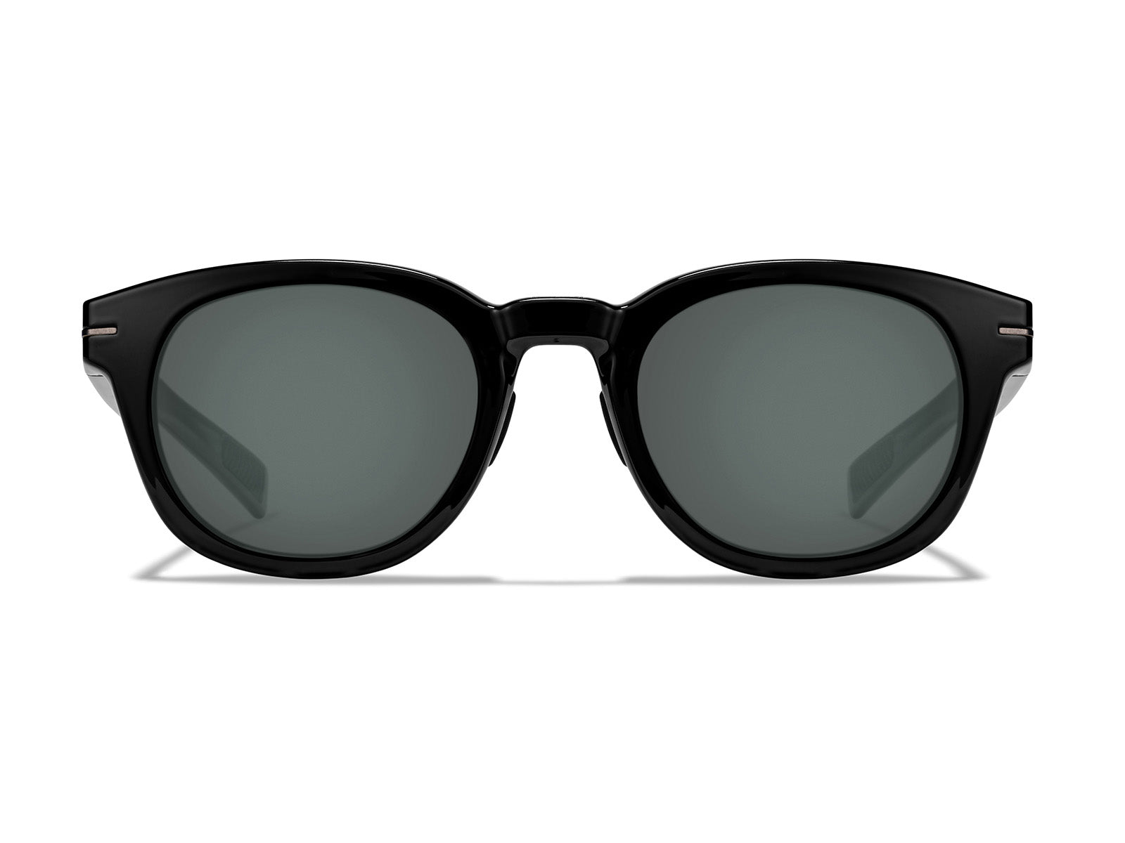 Roka Hamilton Sunglasses - Gloss Black Frame - Dark Carbon (Polarized) Lens