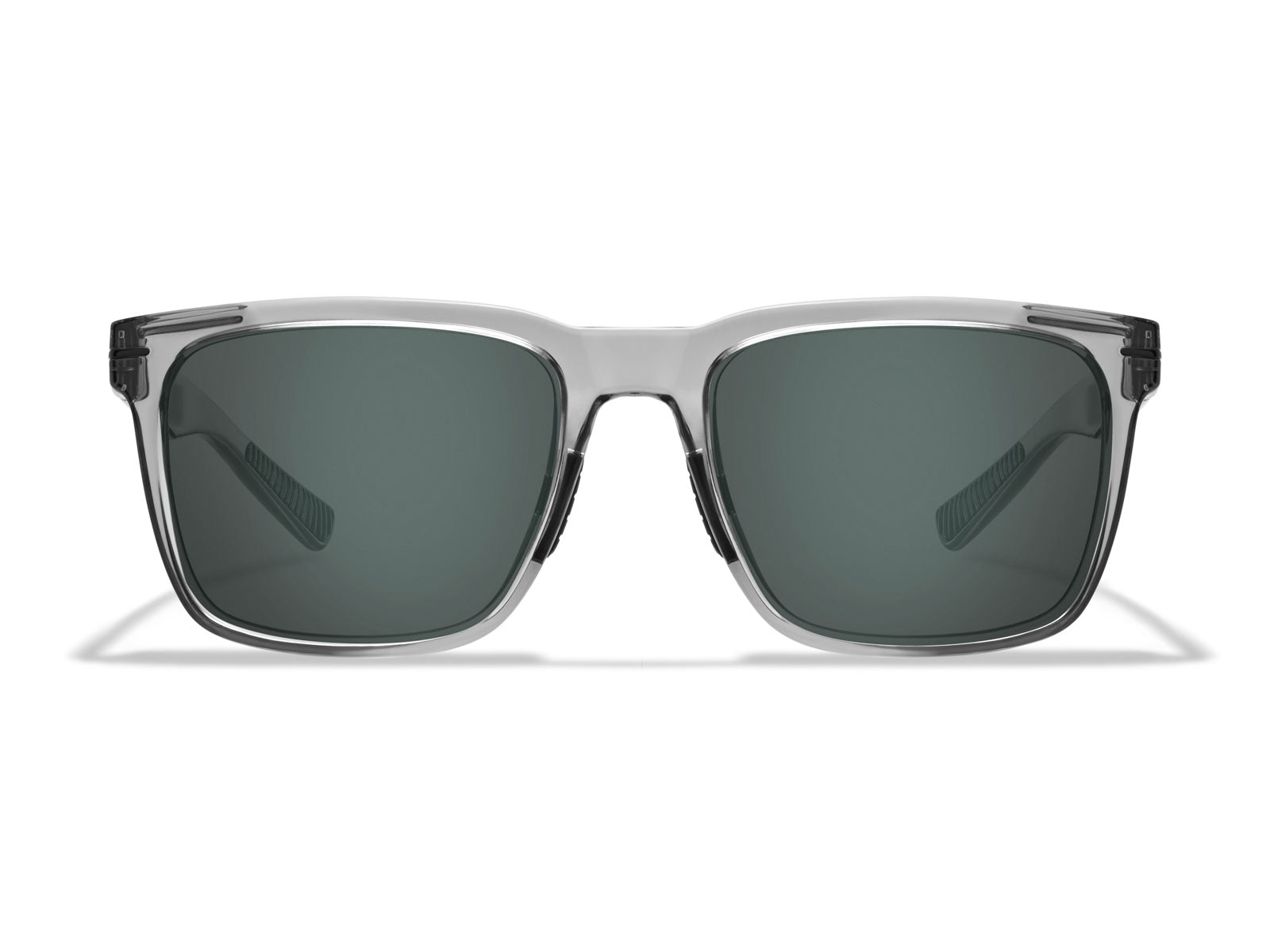 Roka Barton 2.0 Sunglasses - Crystal Grey Frame - Dark Carbon (Polarized) Lens
