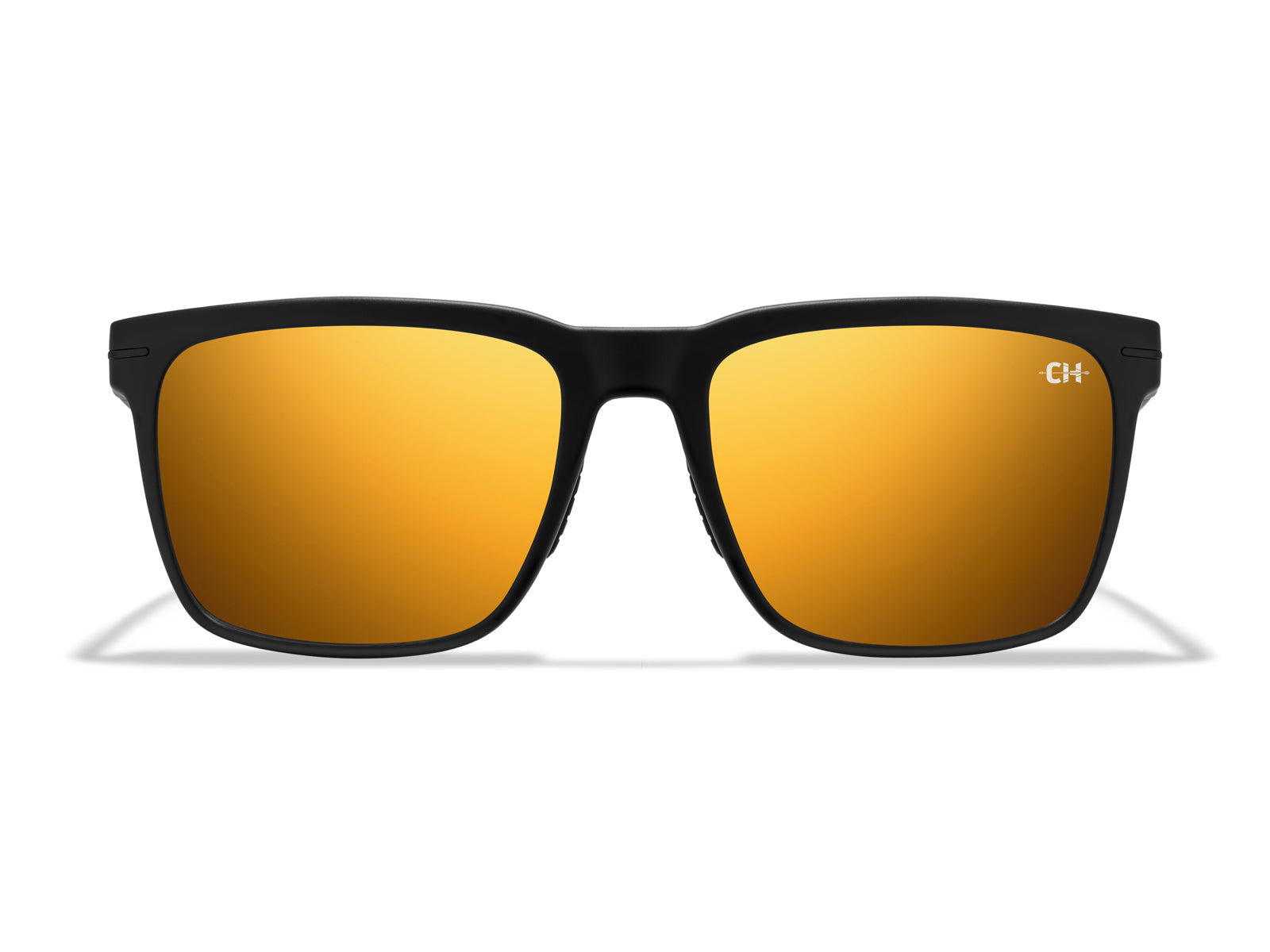 Roka Barton 2.0 Sunglasses - LTD Matte Black Frame - Gold Mirror (Polarized) Lens
