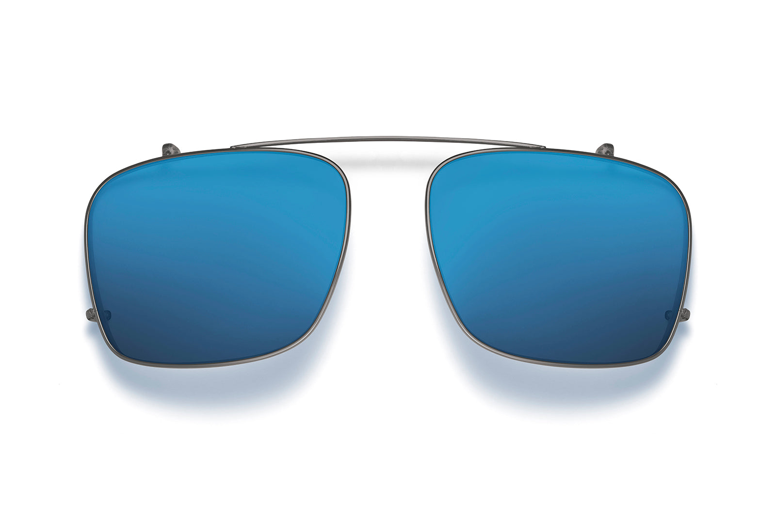 Roka Barton Clip-Ons - Gunmetal Frame - Glacier Mirror (Polarized) Lens