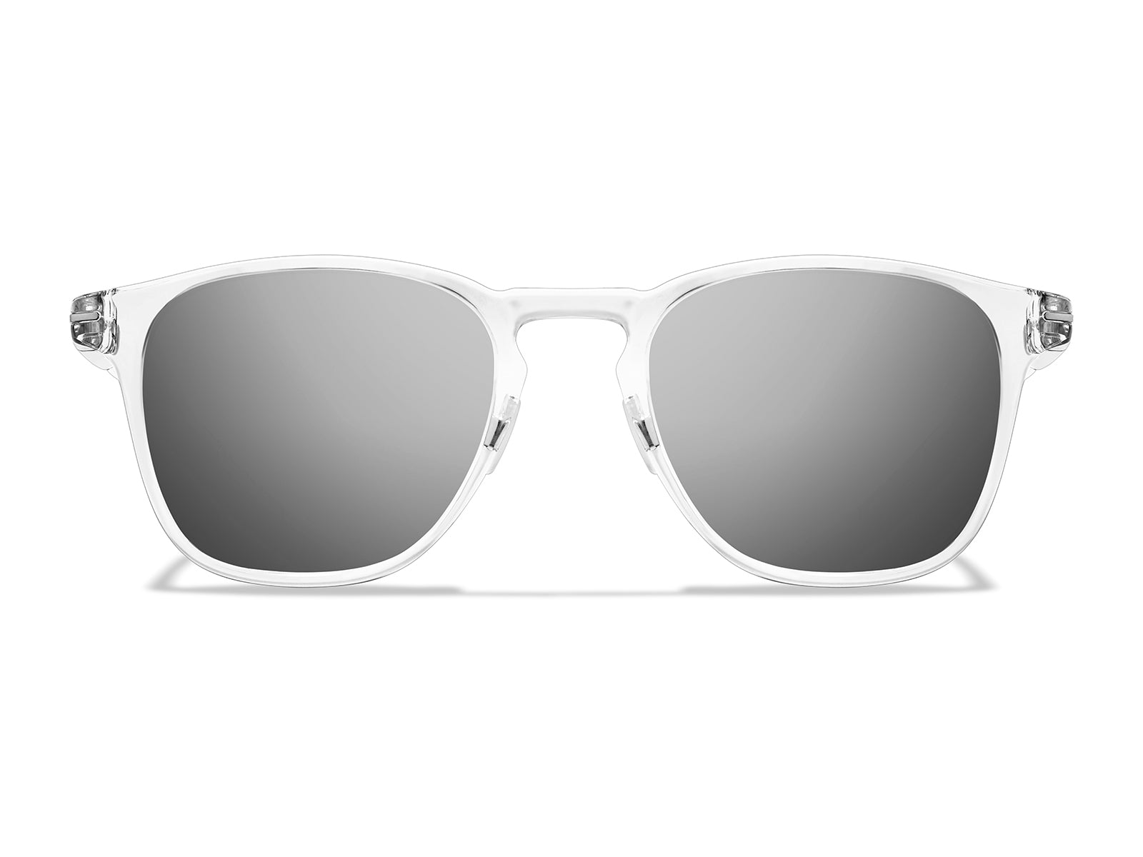 Roka Hunter 2.0 Sunglasses - Clear Frame - Dark Arctic Mirror (Polarized) Lens
