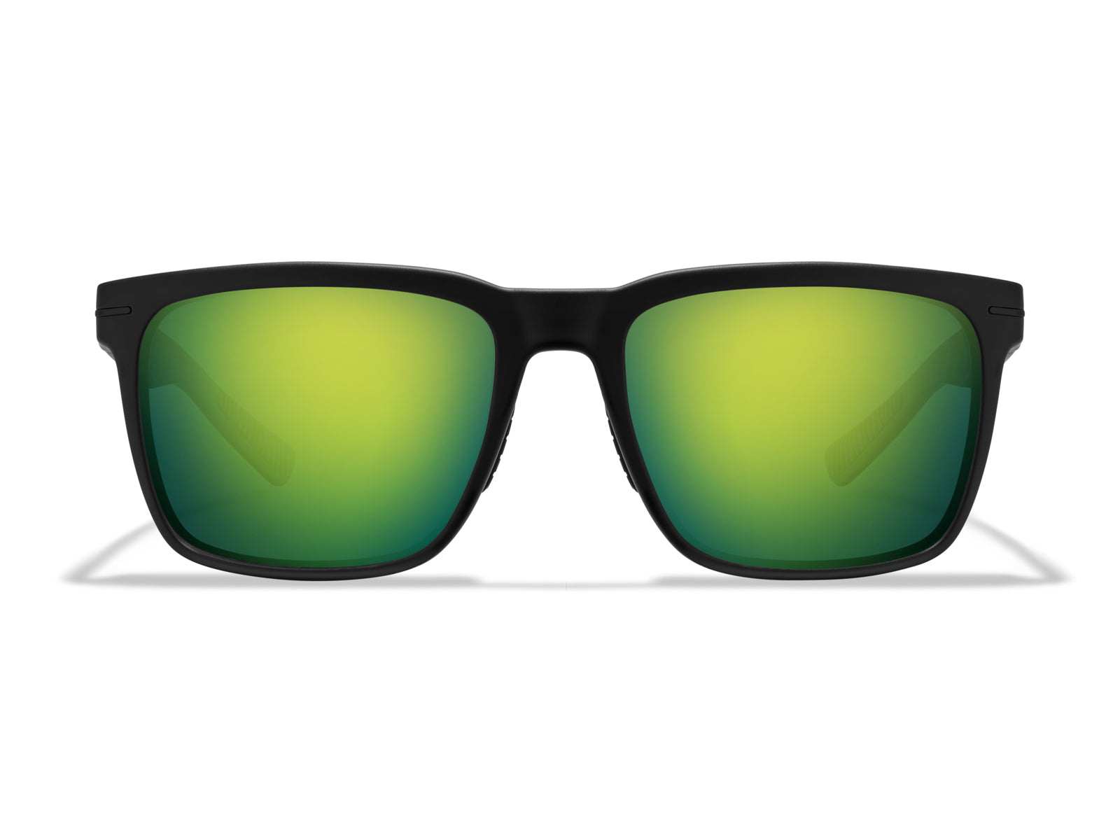 Roka Barton 2.0 Sunglasses - Matte Black Frame - Green Mirror (Polarized) Lens