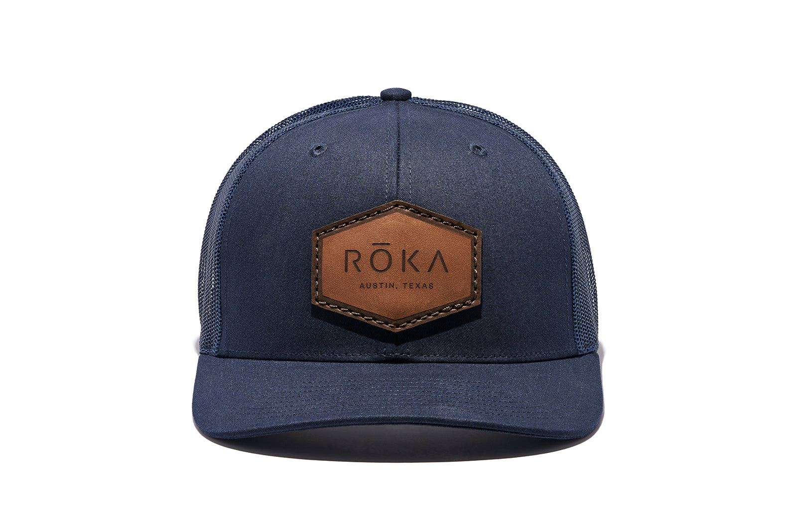 Roka Snapback Trucker Hat - Navy