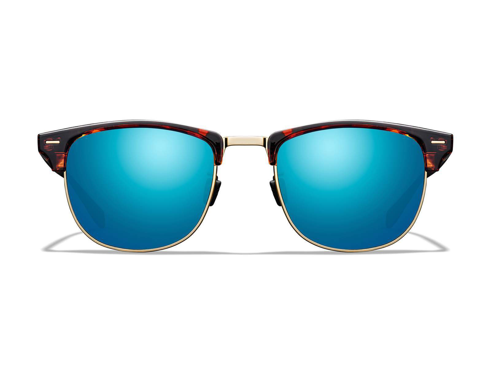 Roka Cambridge Sunglasses - Tortoise/Gold Frame - Teal Mirror (Polarized) Lens