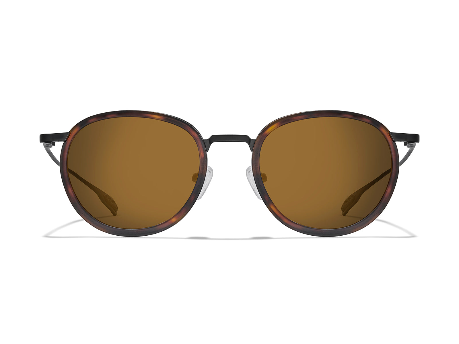 Roka Alto Fusion Sunglasses - Matte Black/Matte Tortoise Frame - Bronze (Polarized) Lens