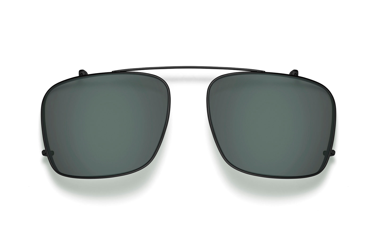 Roka Barton Clip-Ons - Matte Black Frame - Dark Carbon (Polarized) Lens