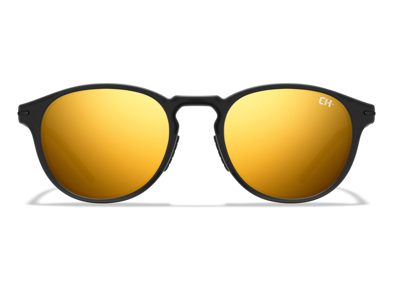 Roka Oslo 2.0 Sunglasses - LTD Matte Black Frame - Gold Mirror (Polarized) Lens
