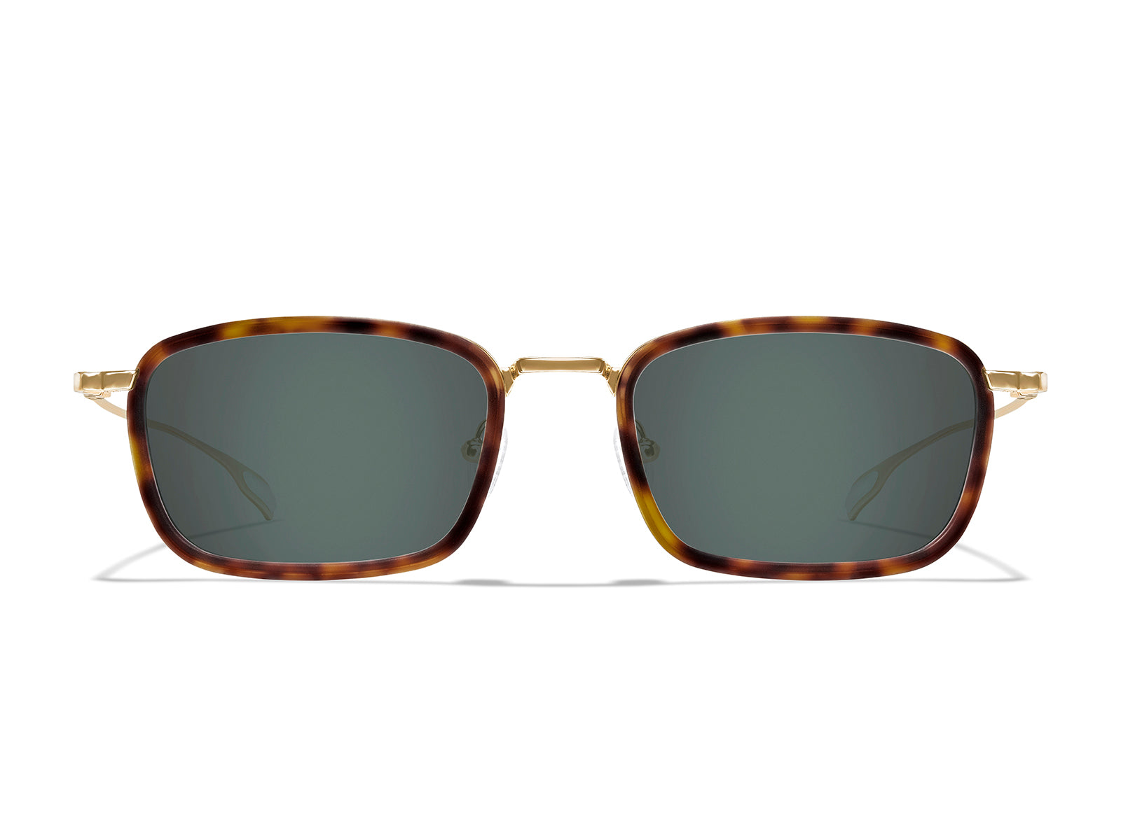 Roka Latus Fusion Sunglasses - Gold/Matte Tortoise Frame - Dark Carbon (Polarized) Lens