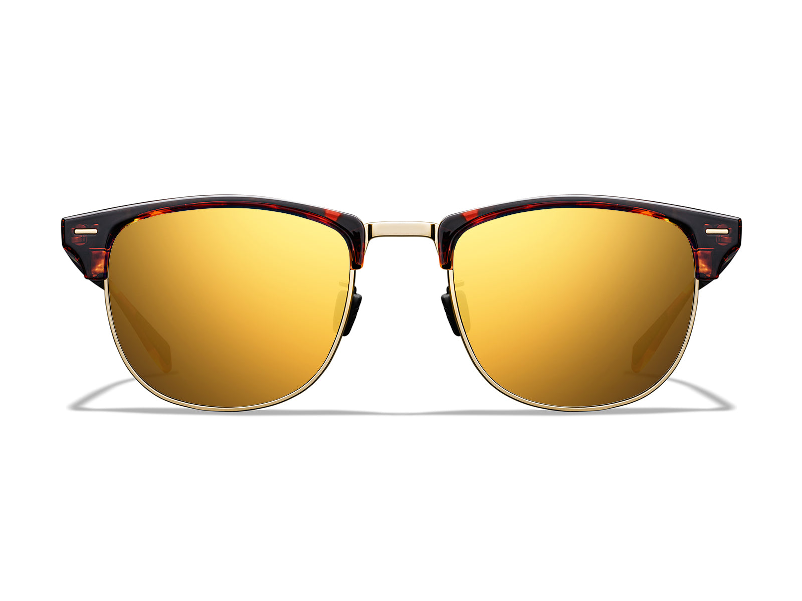 Roka Cambridge Sunglasses - Tortoise/Gold Frame - Gold Mirror (Polarized) Lens