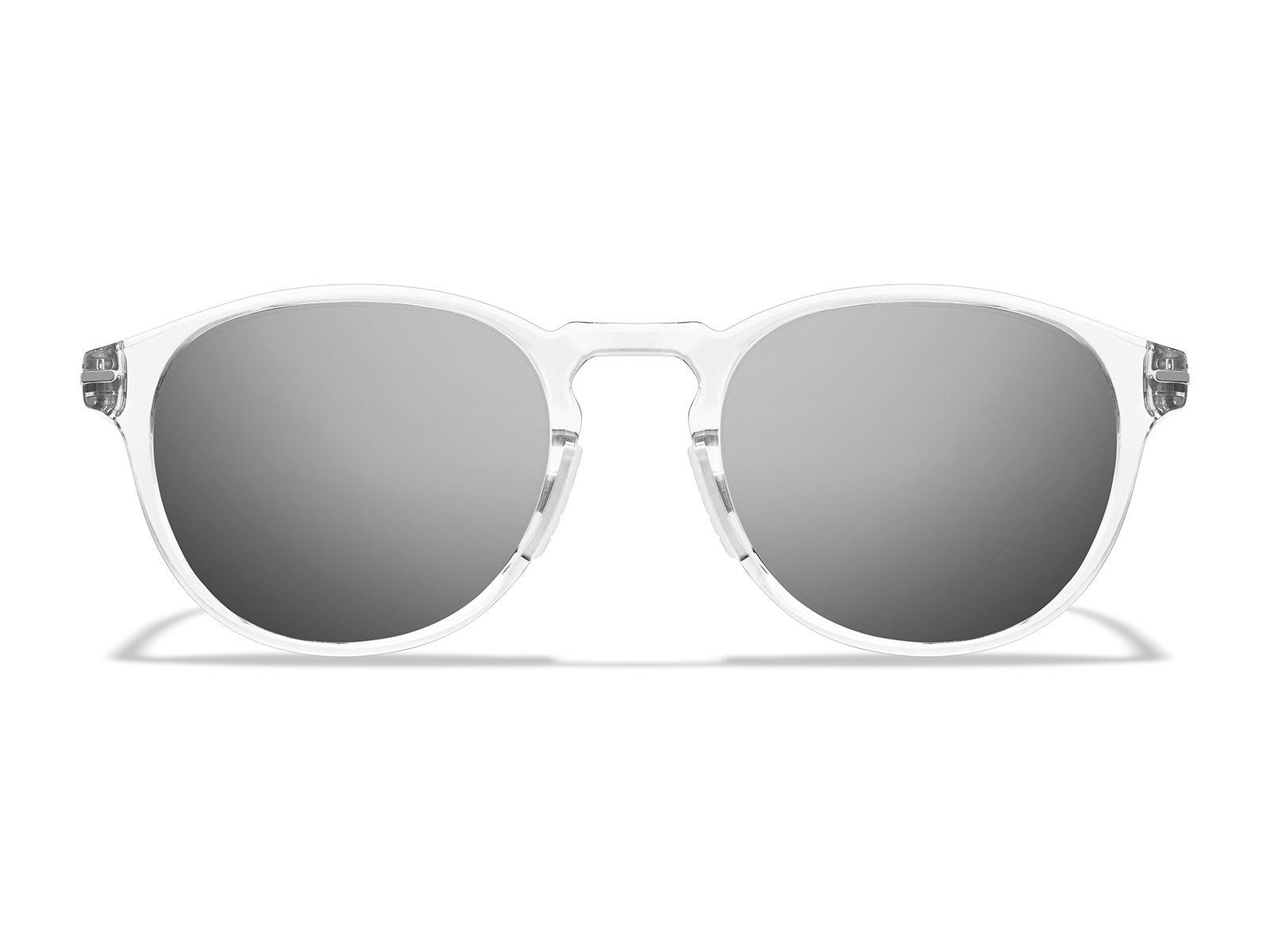 Roka Oslo 2.0 Sunglasses - Clear Frame - Dark Arctic Mirror (Polarized) Lens