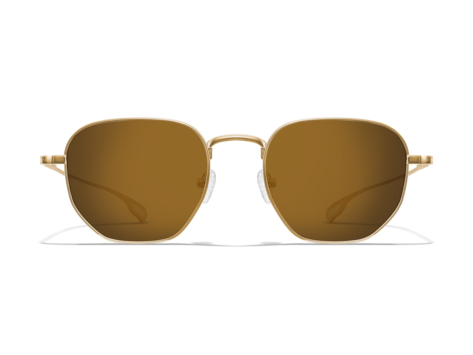 Roka Lyno Sunglasses - Gold Frame - Bronze (Polarized) Lens