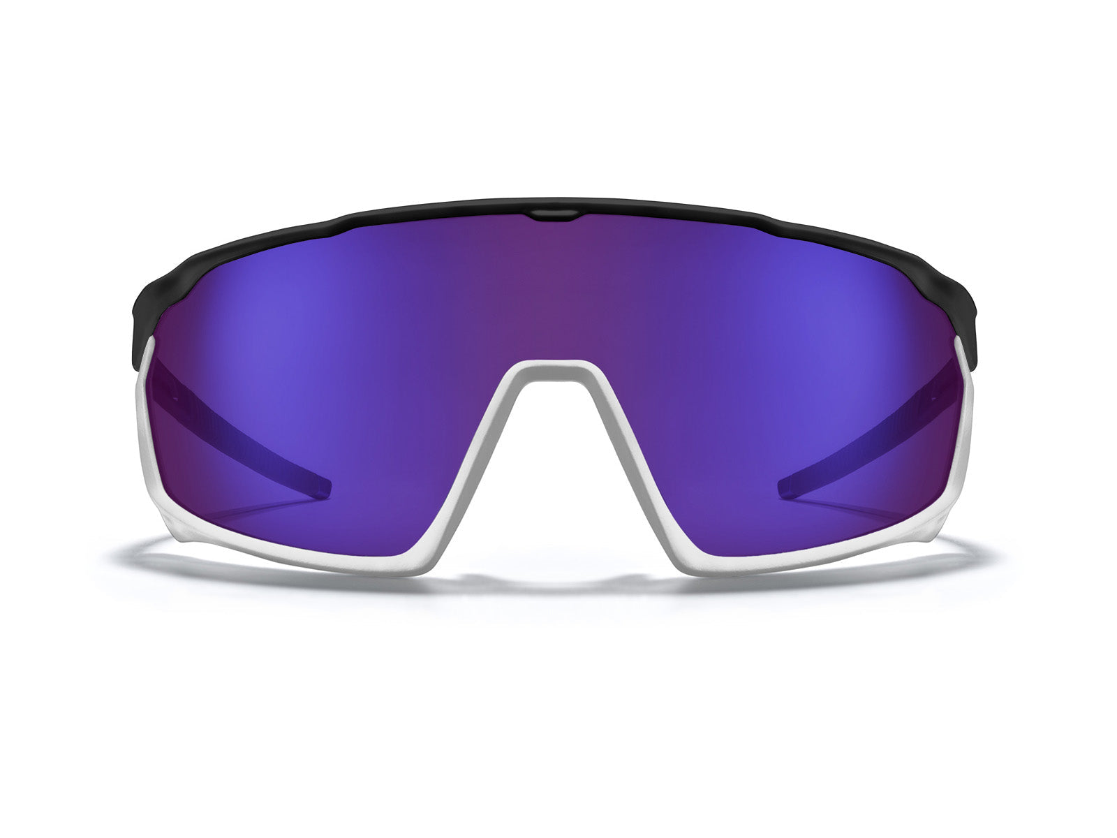 Roka CP-1x Sunglasses - Matte Black / Gloss White Frame - HC Fusion Mirror Lens