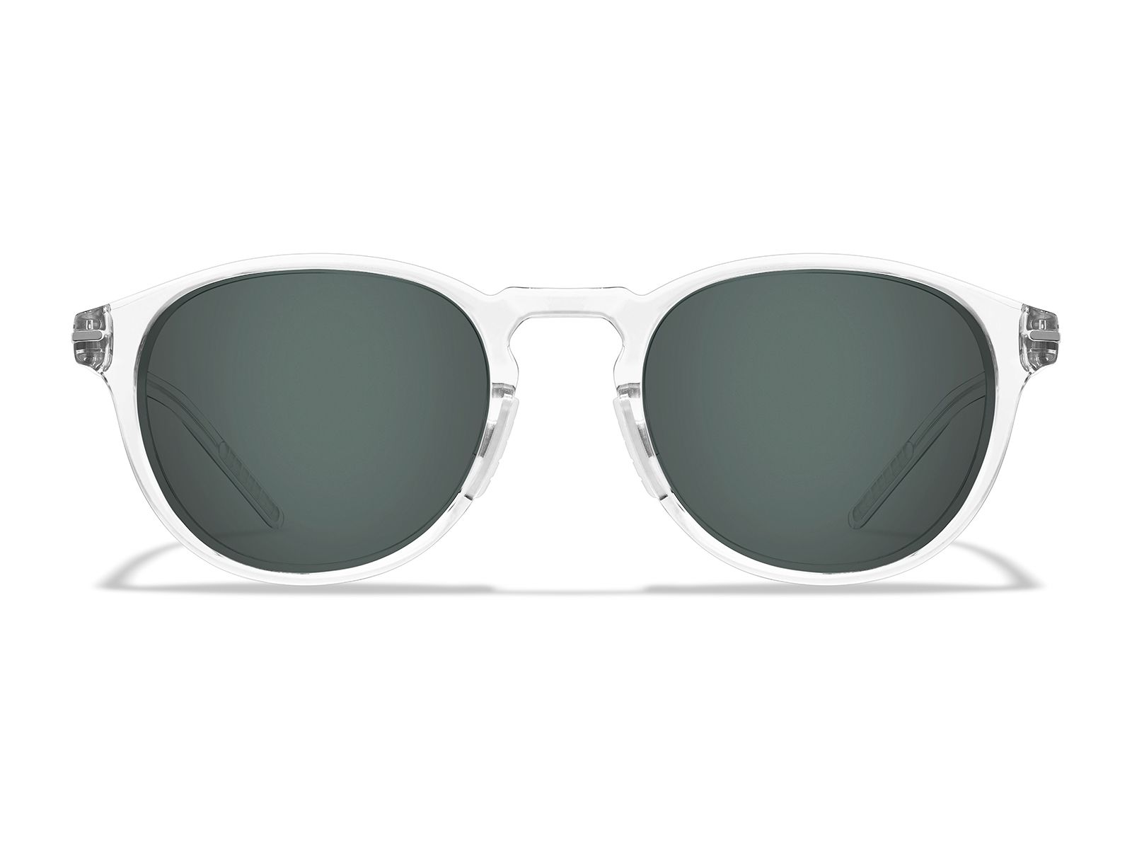 Roka Oslo 2.0 Sunglasses - Clear Frame - Dark Carbon (Polarized) Lens