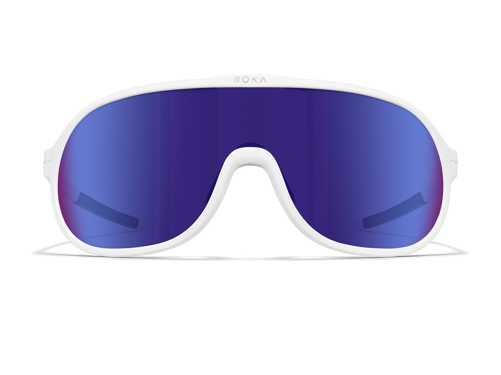 Roka San Remo Sunglasses - Gloss White Frame - HC Fusion Mirror Lens