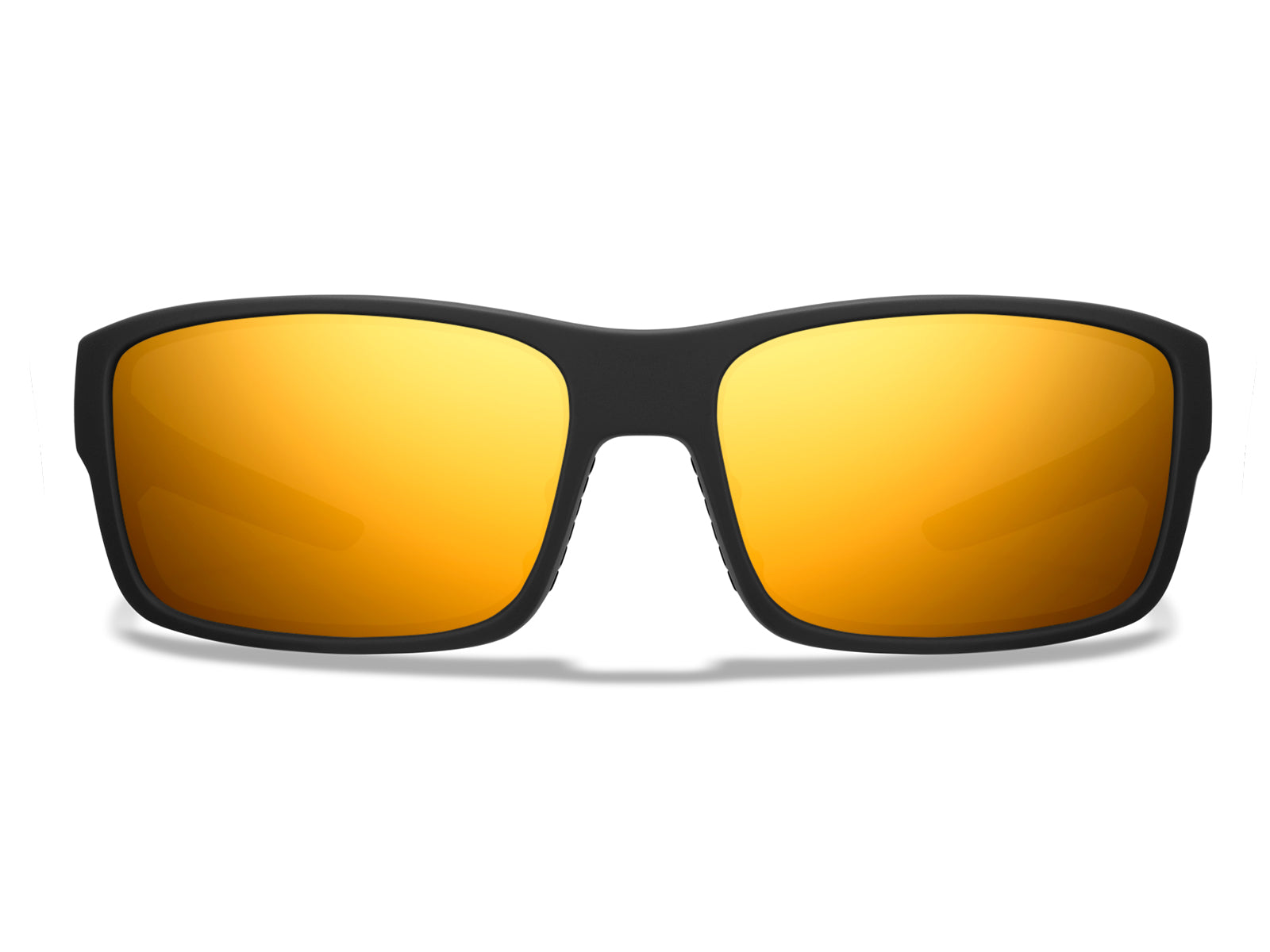 Roka AT-1 Sunglasses - Matte Black Frame - Gold Mirror (Polarized) Lens