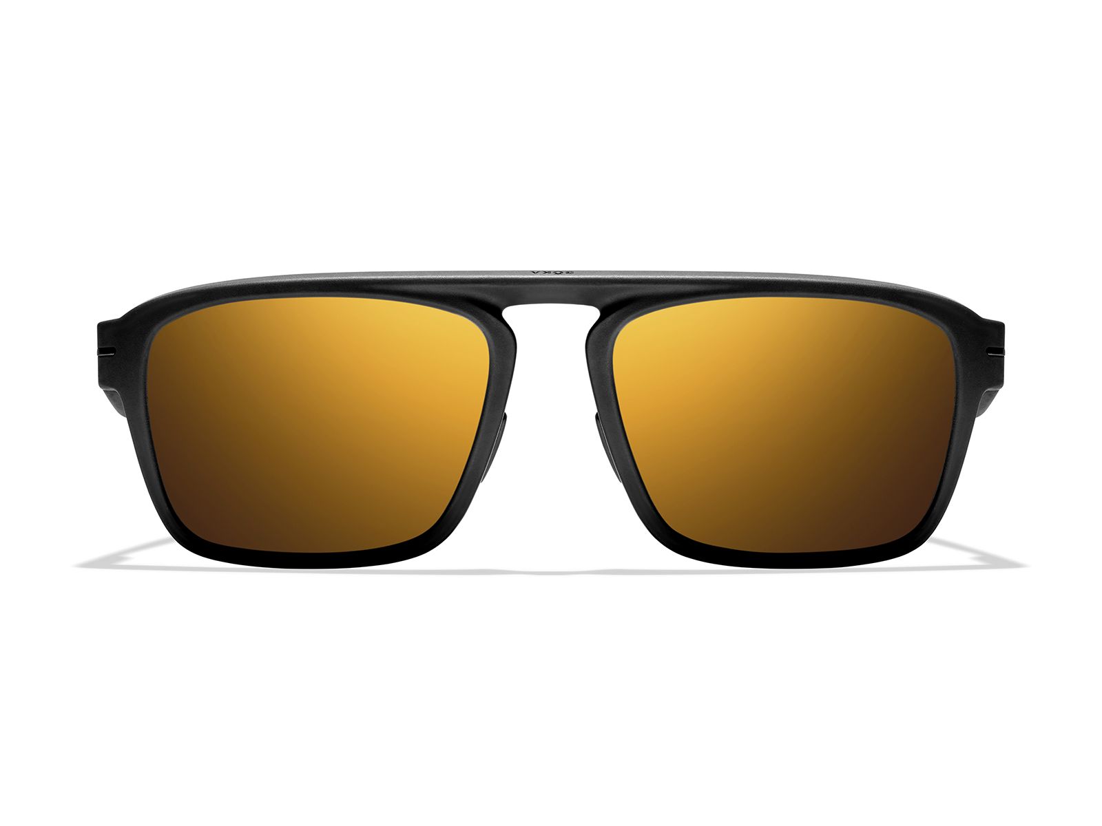 Roka Estacado Sunglasses - Matte Black Frame - Gold Mirror (Polarized) Lens