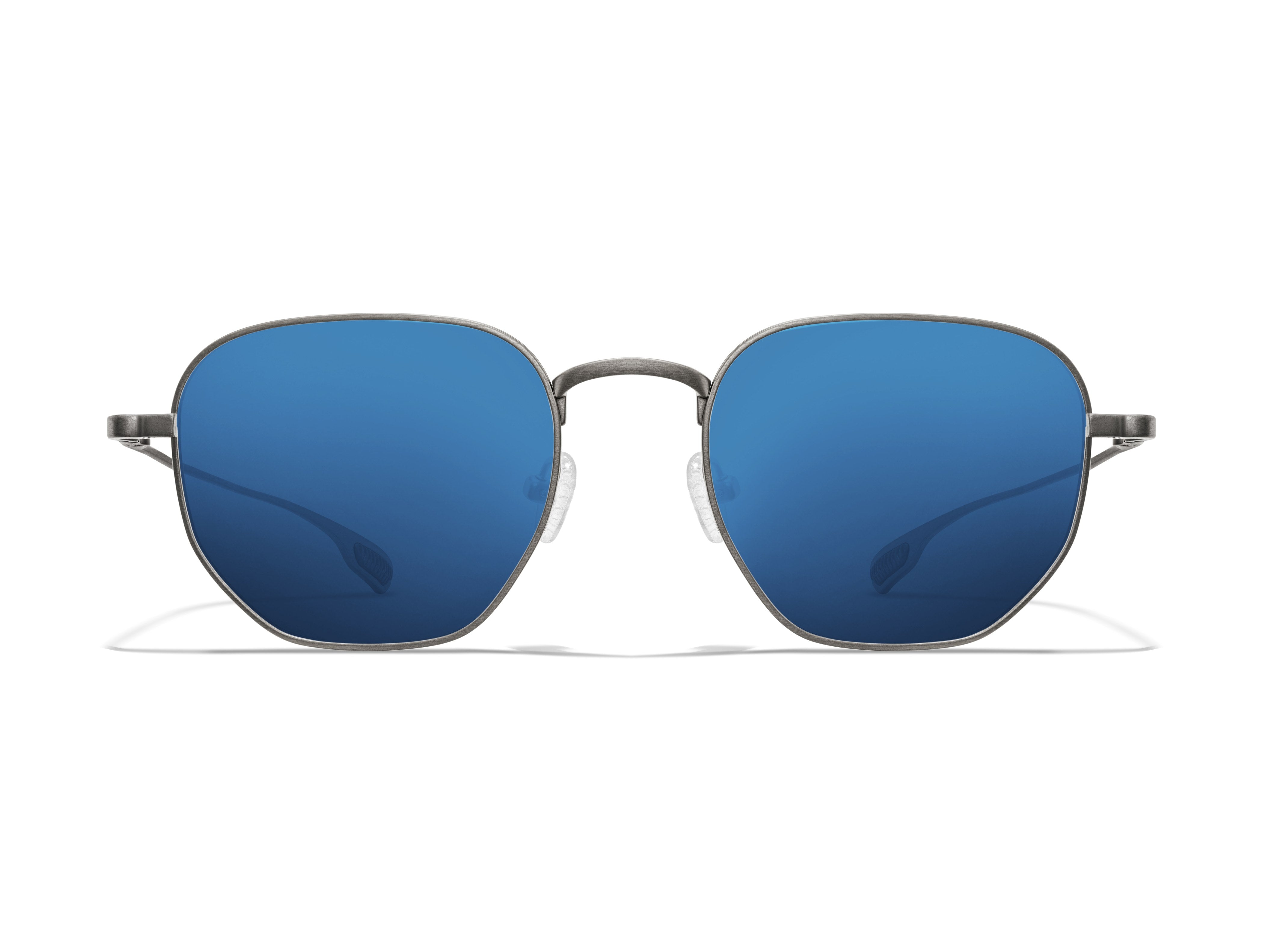 Roka Lyno Sunglasses - Gunmetal Frame - Glacier Mirror (Polarized) Lens