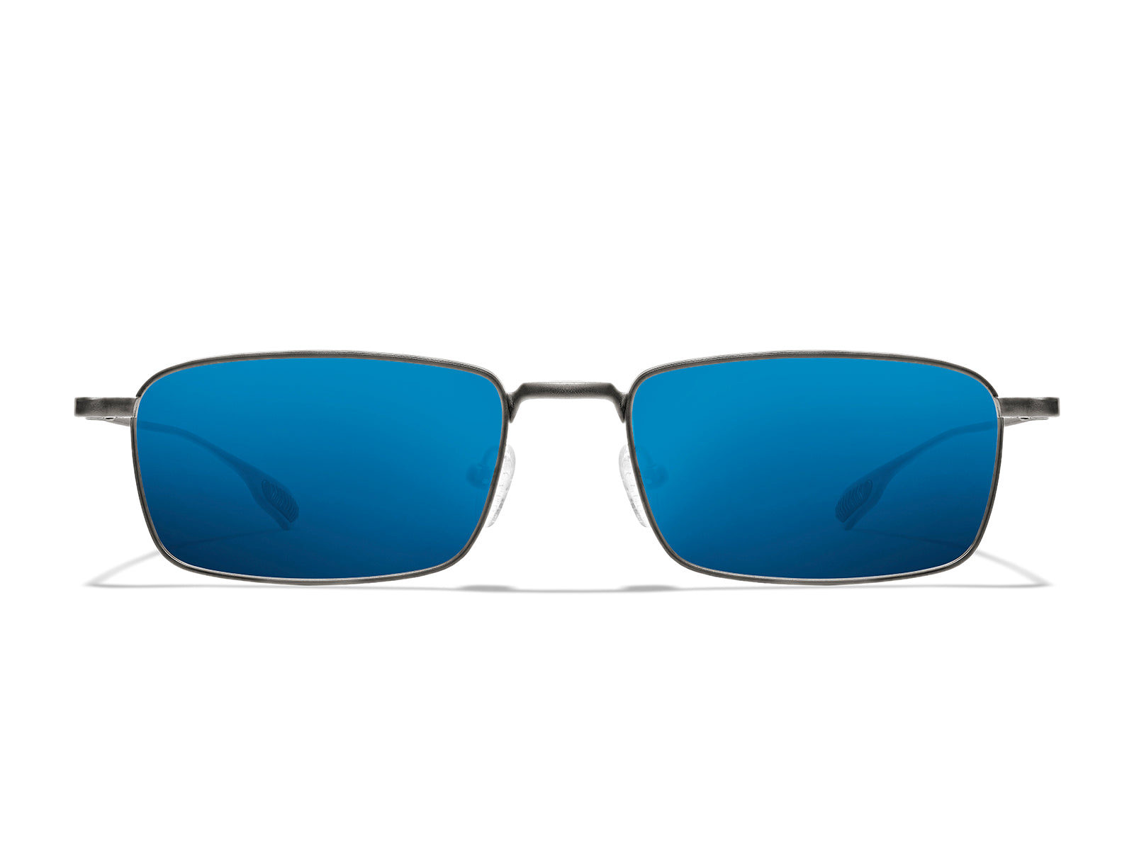Roka Ion Sunglasses - Gunmetal Frame - Glacier Mirror (Polarized) Lens