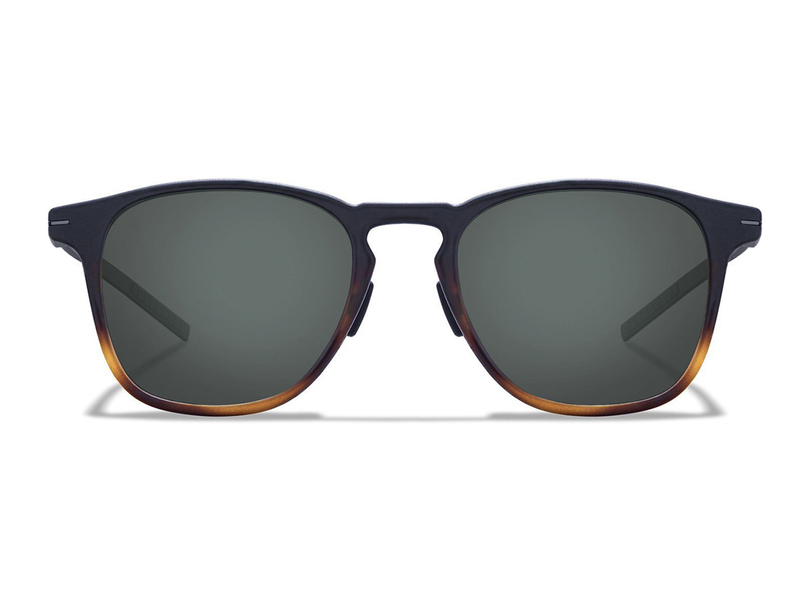Roka Hunter Sunglasses - Black / Tortoise Frame - Dark Carbon (Polarized) Lens